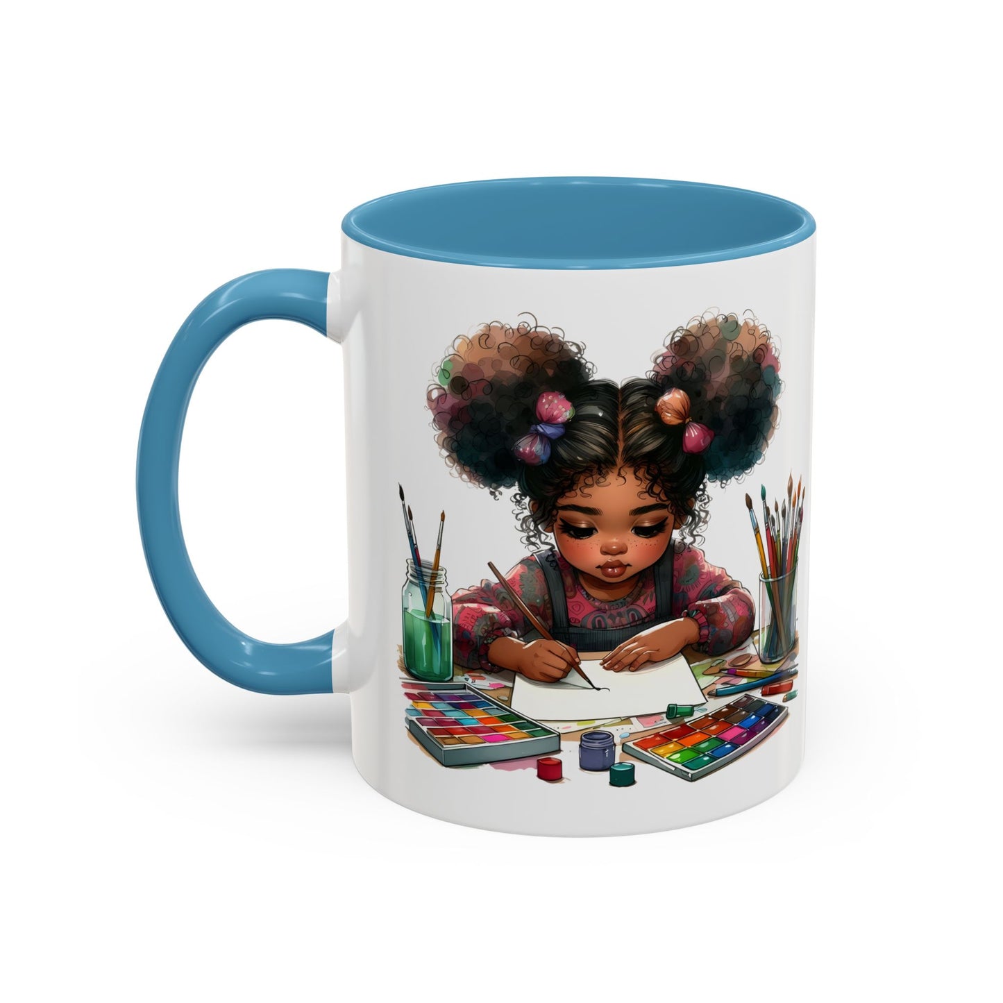 Creative Kids Coffee Mug, Art Mug, Colorful Mug, Cute Kids Mug, Gift for Artists, Unique Drinkware