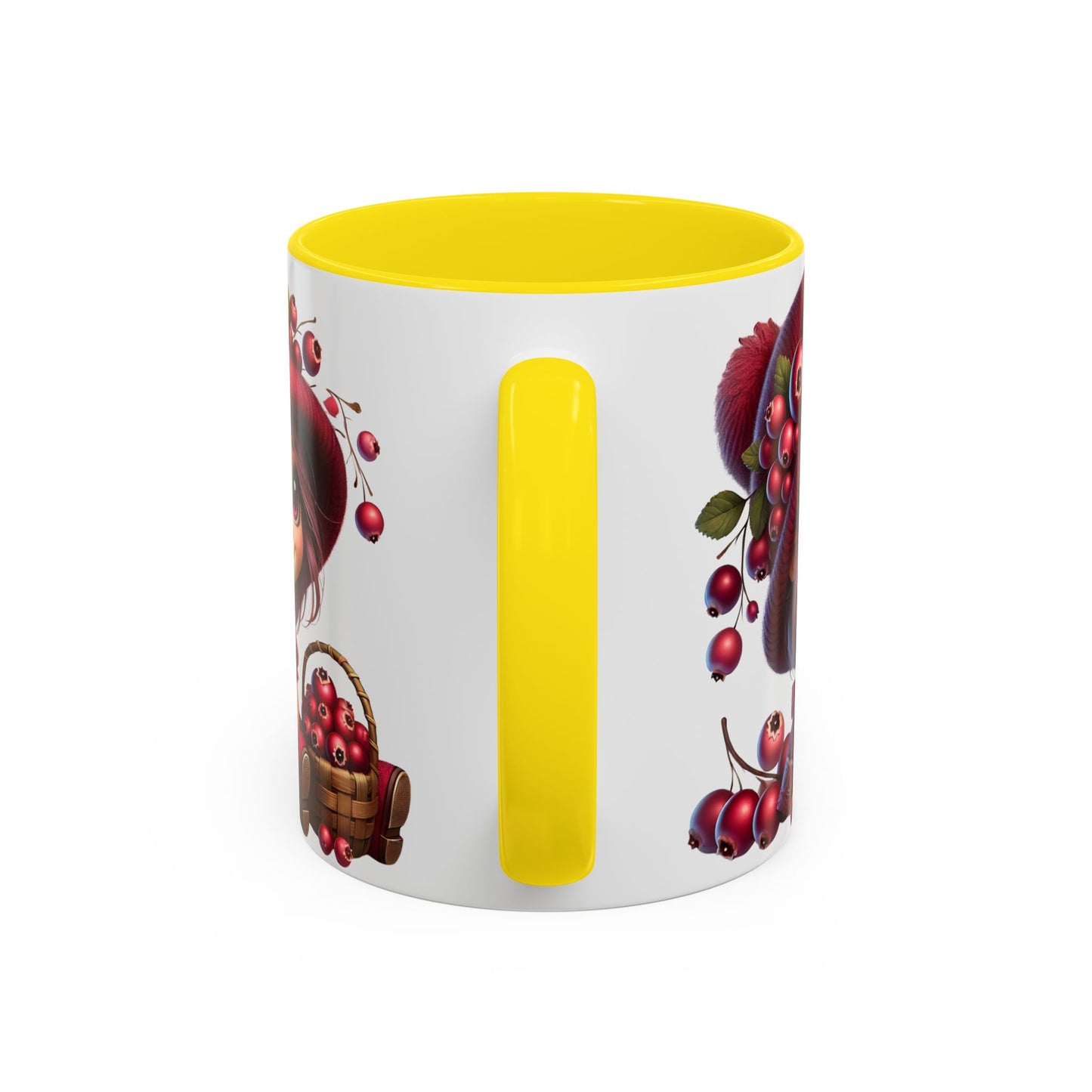 Whimsical Berry Girl Coffee Mug - Cute 11oz & 15oz Designs