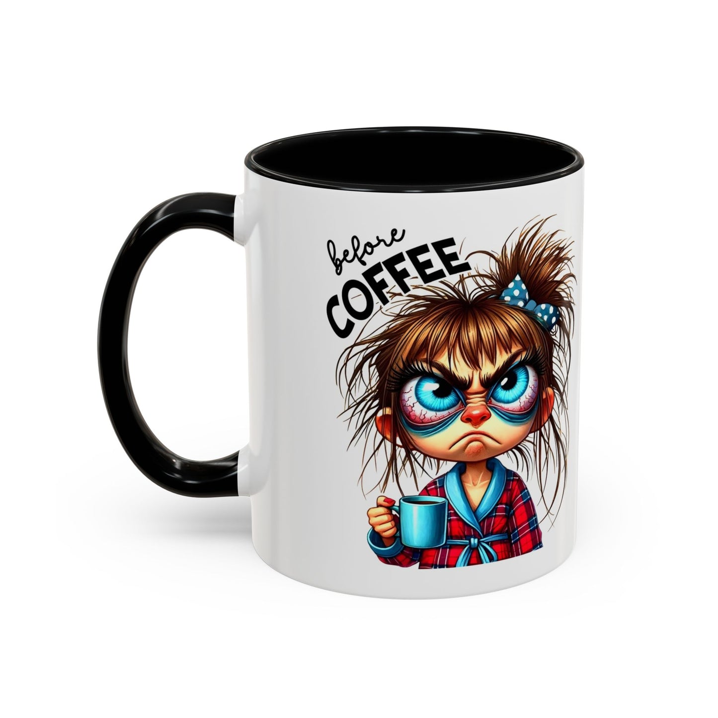 Cute Caffeinated Coffee Mug, Fun Gift for Coffee Lovers, Cute Mug for Home Office, Perfect for Birthdays, Holidays, Relaxation