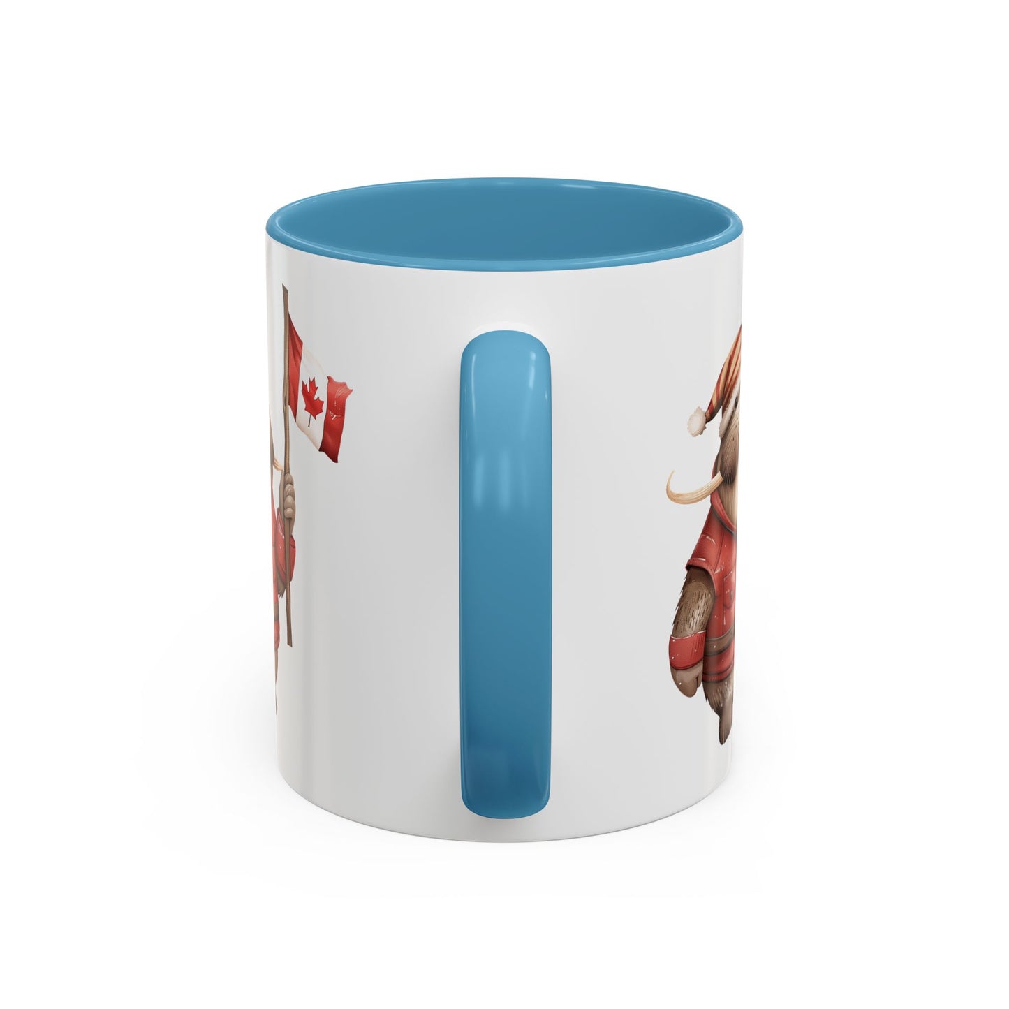 Canadian Holiday Accent Coffee Mug - Adorable Walrus with Flag, Gift for Canada Day, Cute Decor, Coffee Lover, Kitchen Accessory