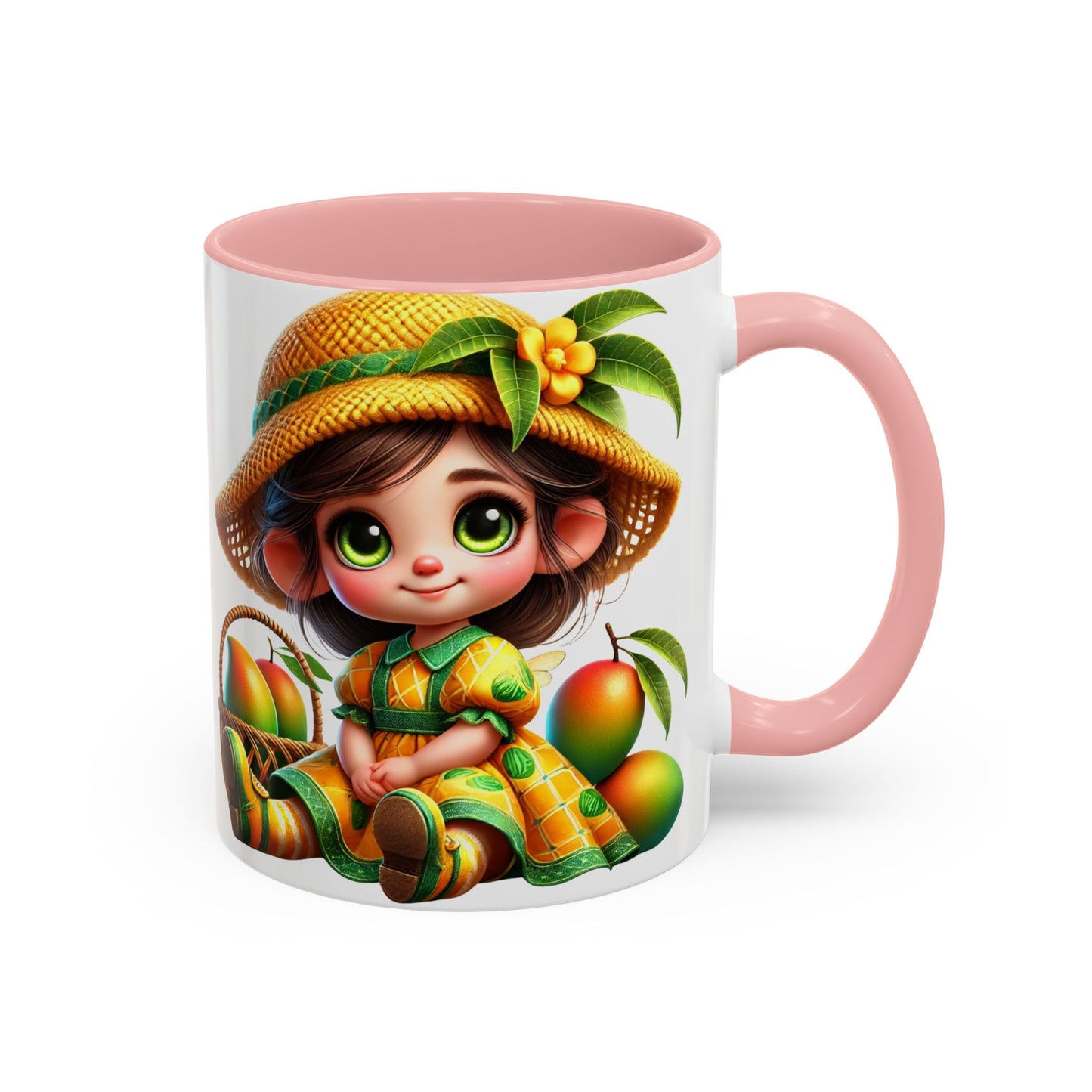 Whimsical Fruit-Themed Accent Coffee Mug - 11 & 15oz
