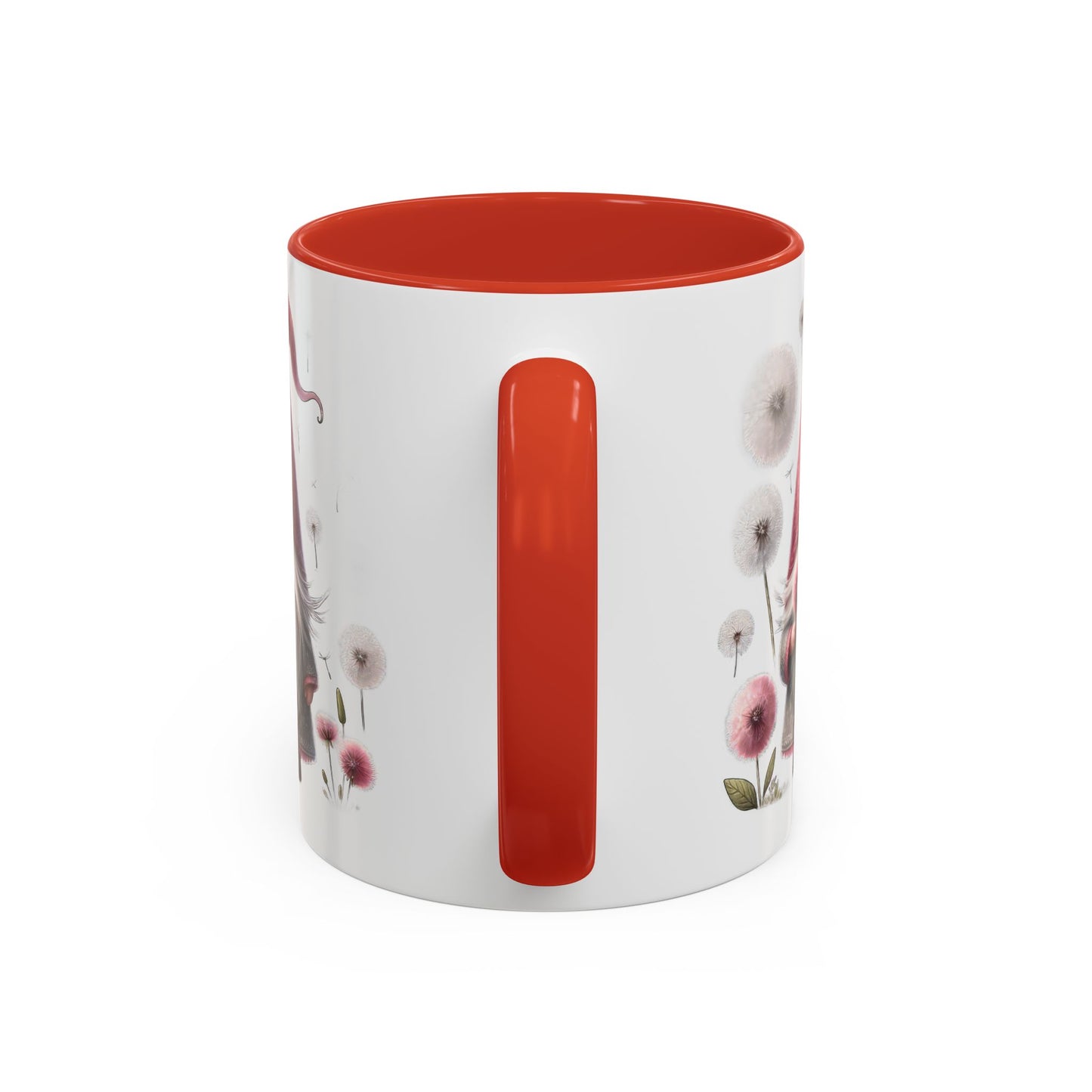 Whimsical Gnome Coffee Mug, Cute Coffee Cups for Home, Unique Gift for Gnome Lovers, Floral Gnome Mug for Birthdays, Spring Décor