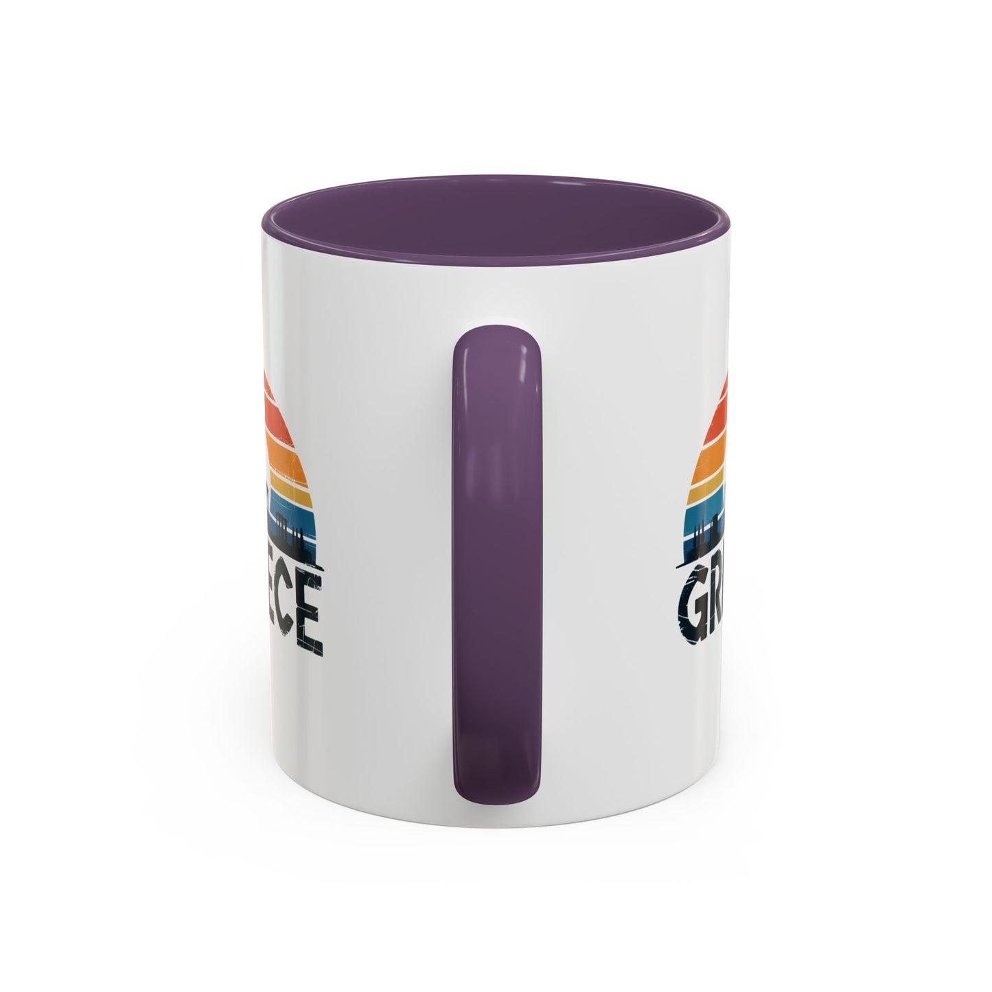 Greece Sunset Accent Coffee Mug - Perfect for Travel Lovers, Gifts for Her, Cozy Mornings, Summer Vibes, Greek Decor