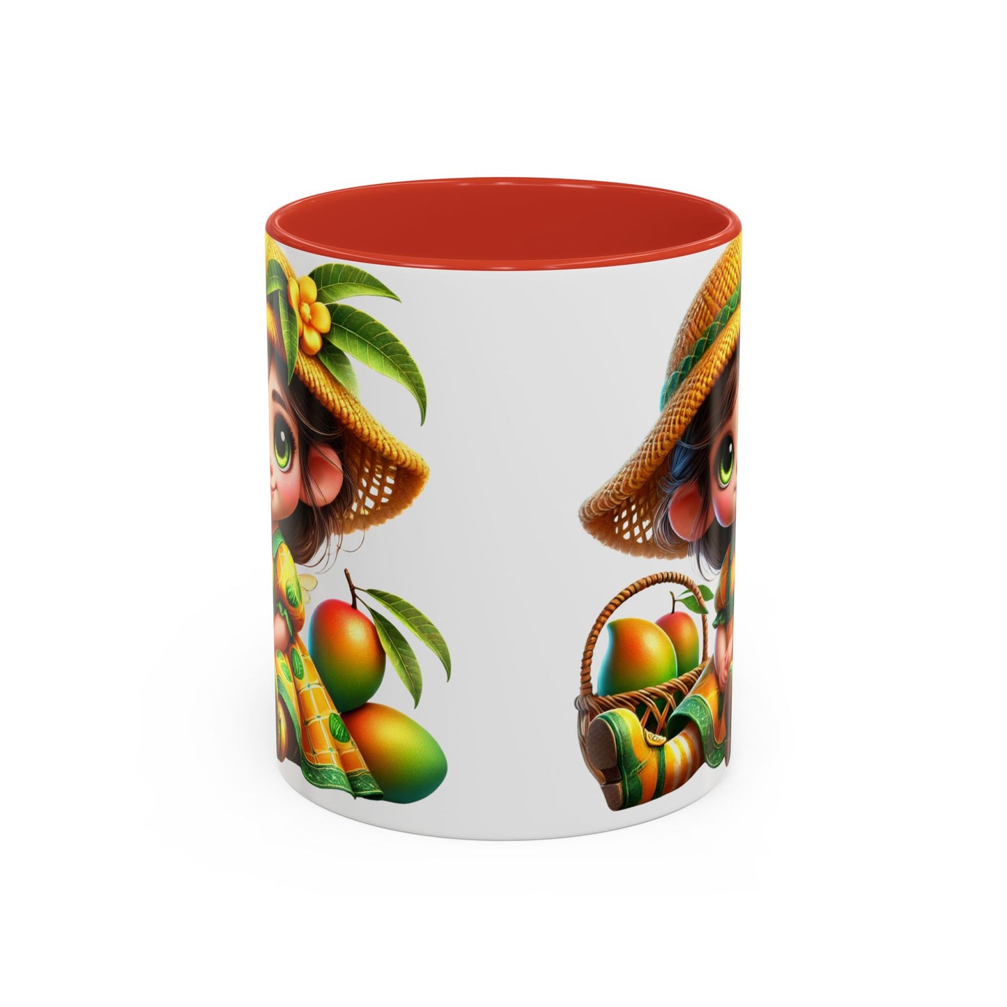 Whimsical Fruit-Themed Accent Coffee Mug - 11 & 15oz