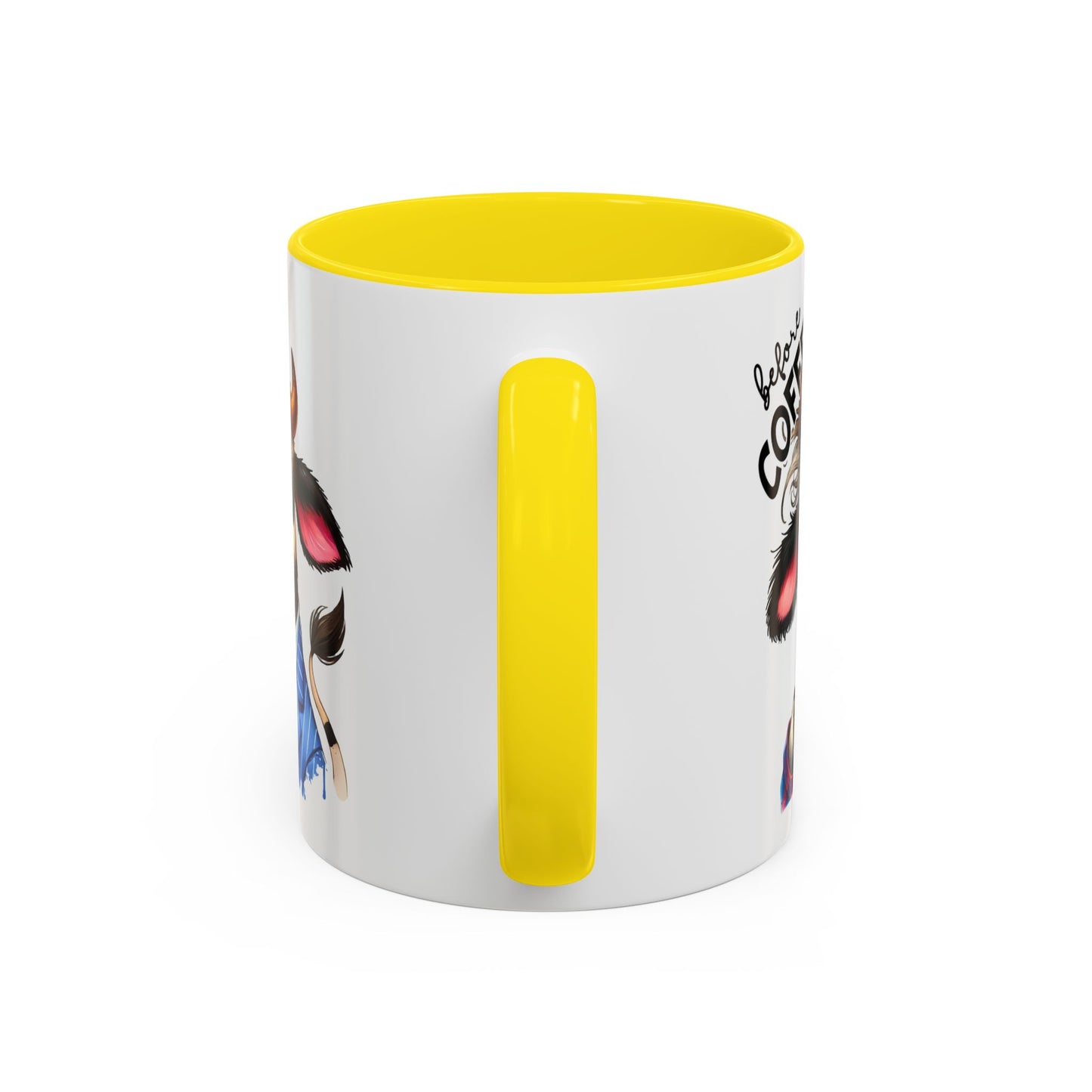 Caffeinated Cow Mug, Cute Animal Coffee Cup, Farmhouse Kitchen Gift, Fun Ceramic Mug for Coffee Lovers, Unique Drinkware for Holidays