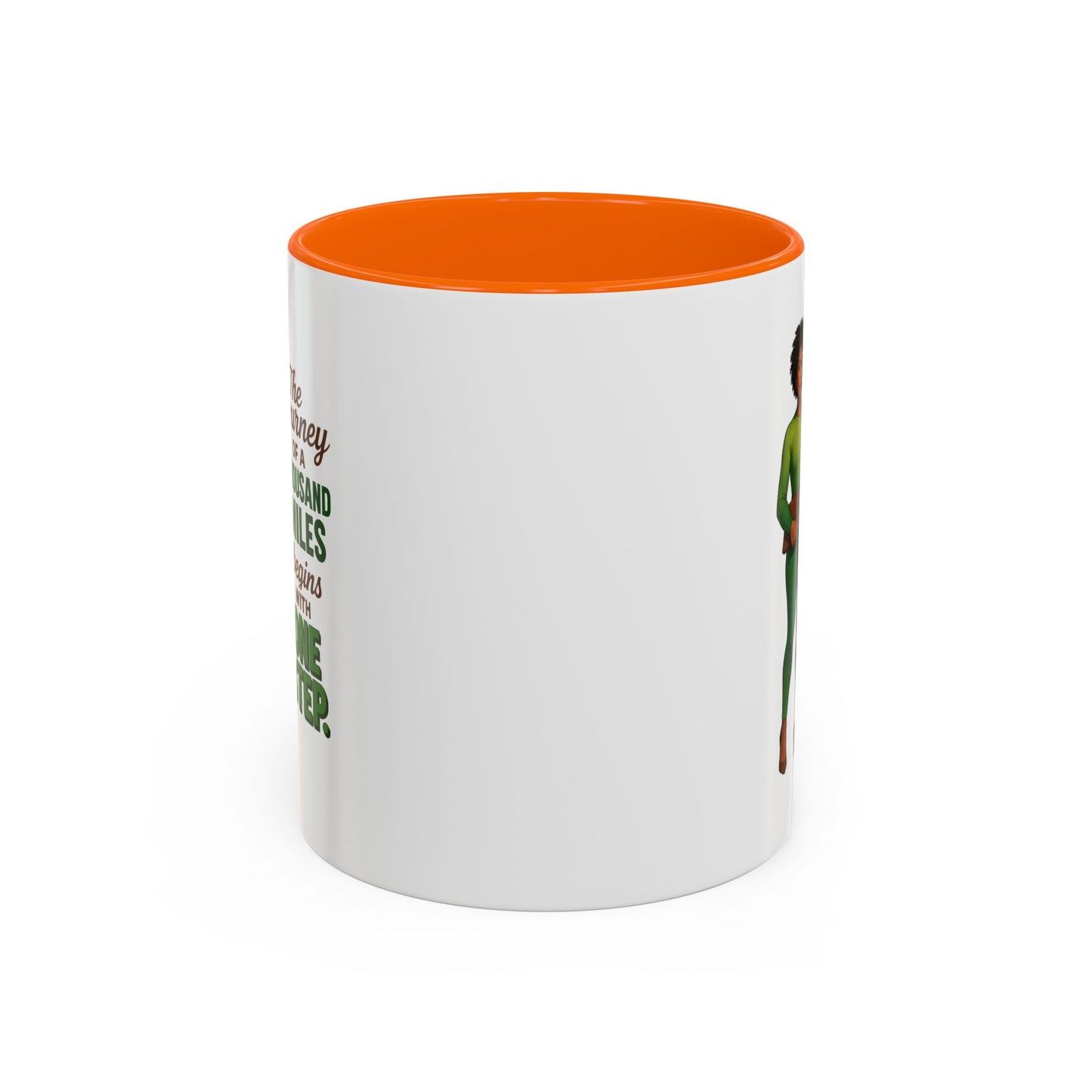 Inspirational Accent Coffee Mug - Motivational Quote Mug, Unique Gift for Her, Empowerment Coffee Cup, Coffee Lover's Gift, Tea Mug