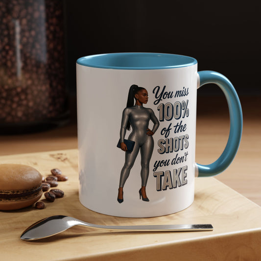 Motivational Accent Coffee Mug - Inspirational Gift for Goal-Diggers, Perfect for Home Office, Birthdays, Graduation, Motivation