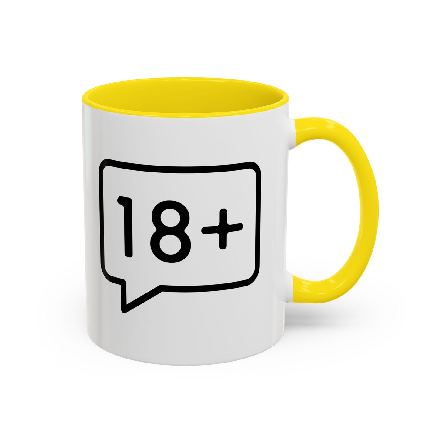 Adult-Only Accent Coffee Mug | Fun 18+ Design, Gift for Coffee Lovers, Unique Housewarming Gift, Perfect for Birthdays, Funny Office Mug