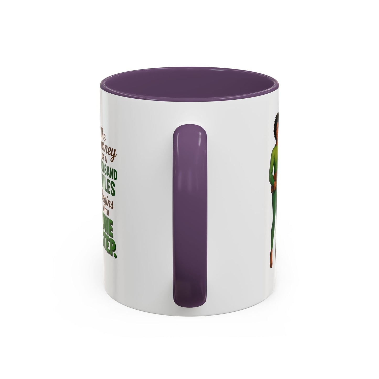 Inspirational Accent Coffee Mug - Motivational Quote Mug, Unique Gift for Her, Empowerment Coffee Cup, Coffee Lover's Gift, Tea Mug