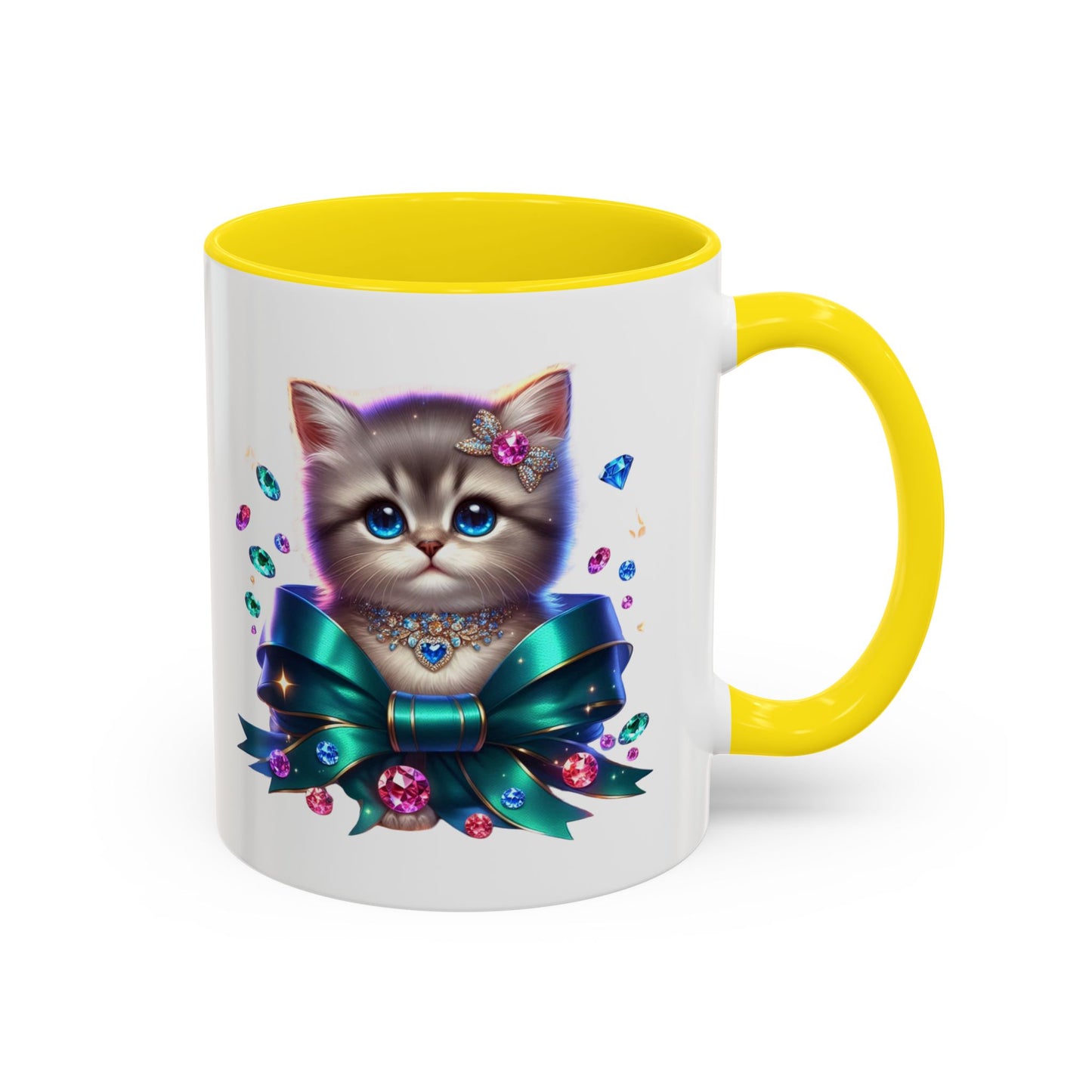 Cute Cat Accent Mug - Perfect Gift for Cat Lovers, Animal Enthusiasts, Birthdays, Housewarmings, Pet Adoption Celebrations