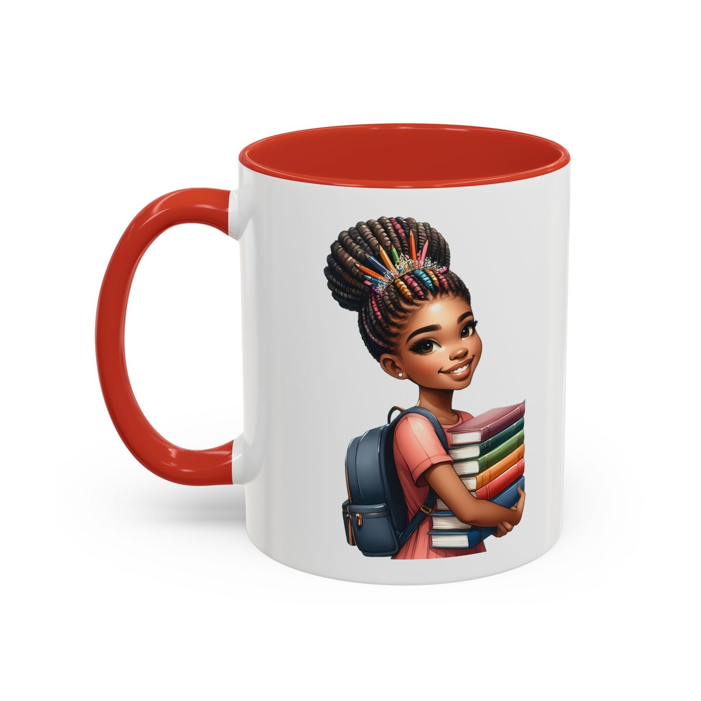 Accent Coffee Mug with Empowering Design, Student Gift, Books Lover Mug, Motivational Cup, School Supplies