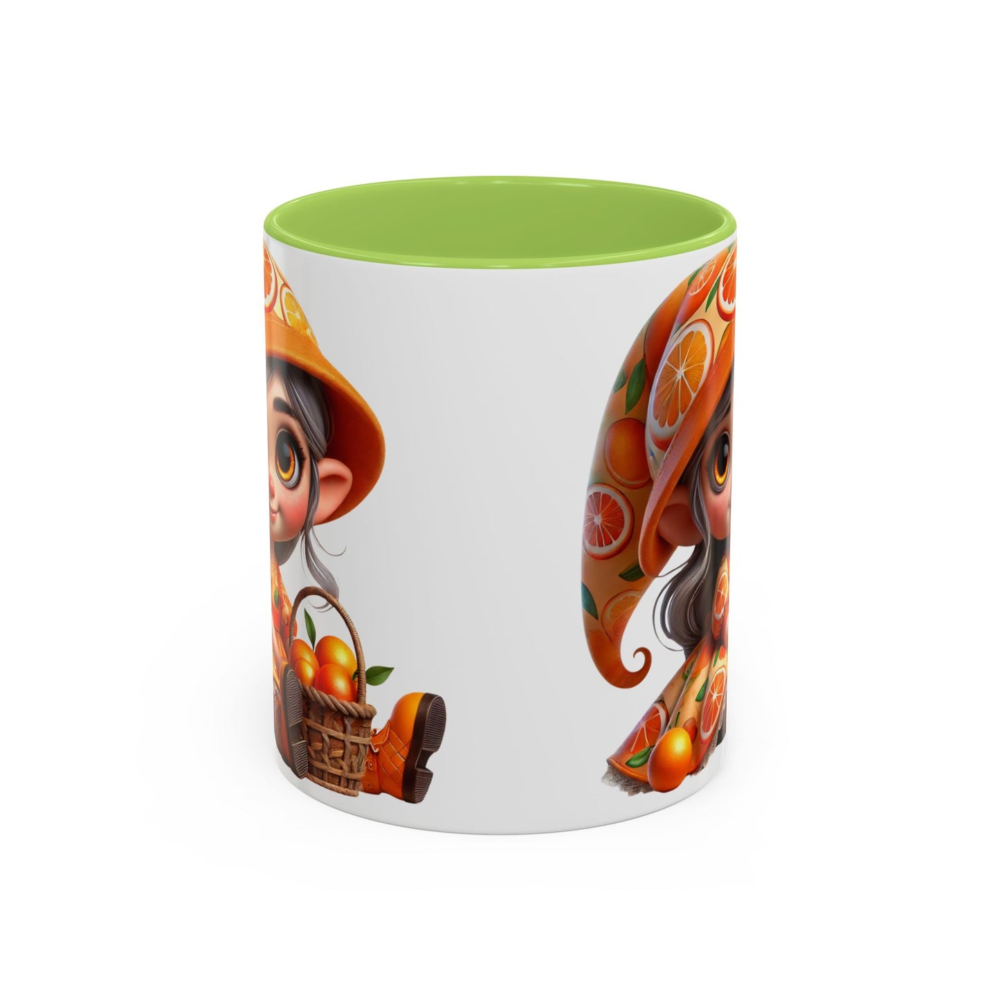 Cute Orange Harvest Coffee Mug - Charming 11 & 15oz Mug for Gardeners and Citrus Lovers