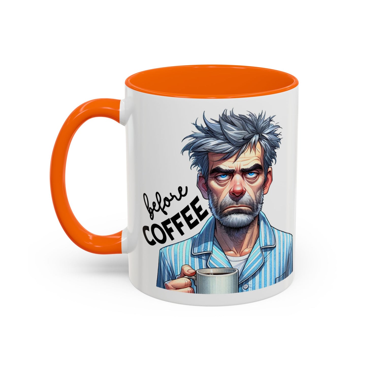 Caffeinated Accent Coffee Mug, Fun Gift for Coffee Lovers, Unique Mug for Home Office, Cool Drinkware for All Occasions!