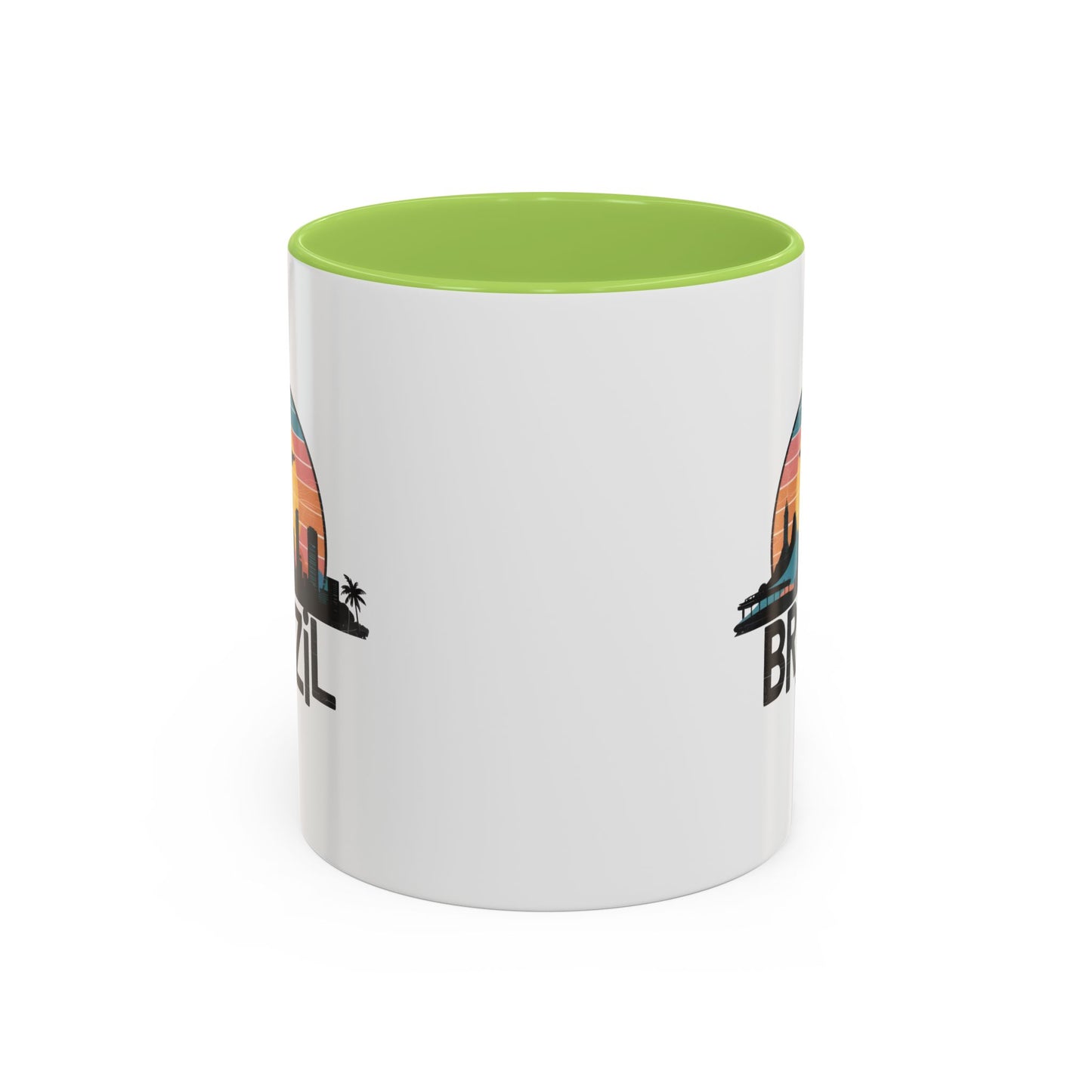 Brazilian Vibe Coffee Mug, Accent Mug for Travel Lovers, Gift for Brazil Enthusiasts, Souvenir Coffee Cup, Beach Theme Mug