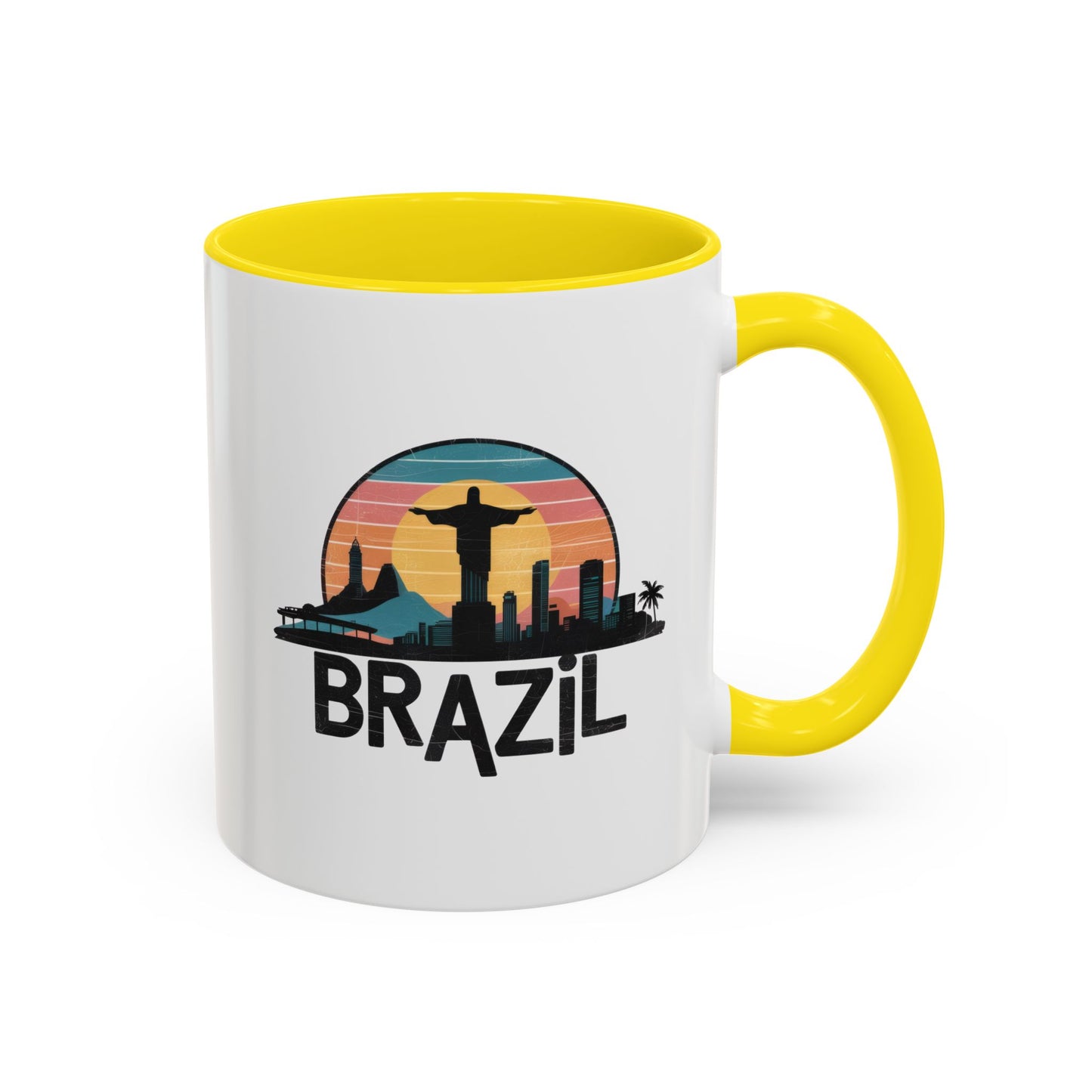 Brazilian Vibe Coffee Mug, Accent Mug for Travel Lovers, Gift for Brazil Enthusiasts, Souvenir Coffee Cup, Beach Theme Mug
