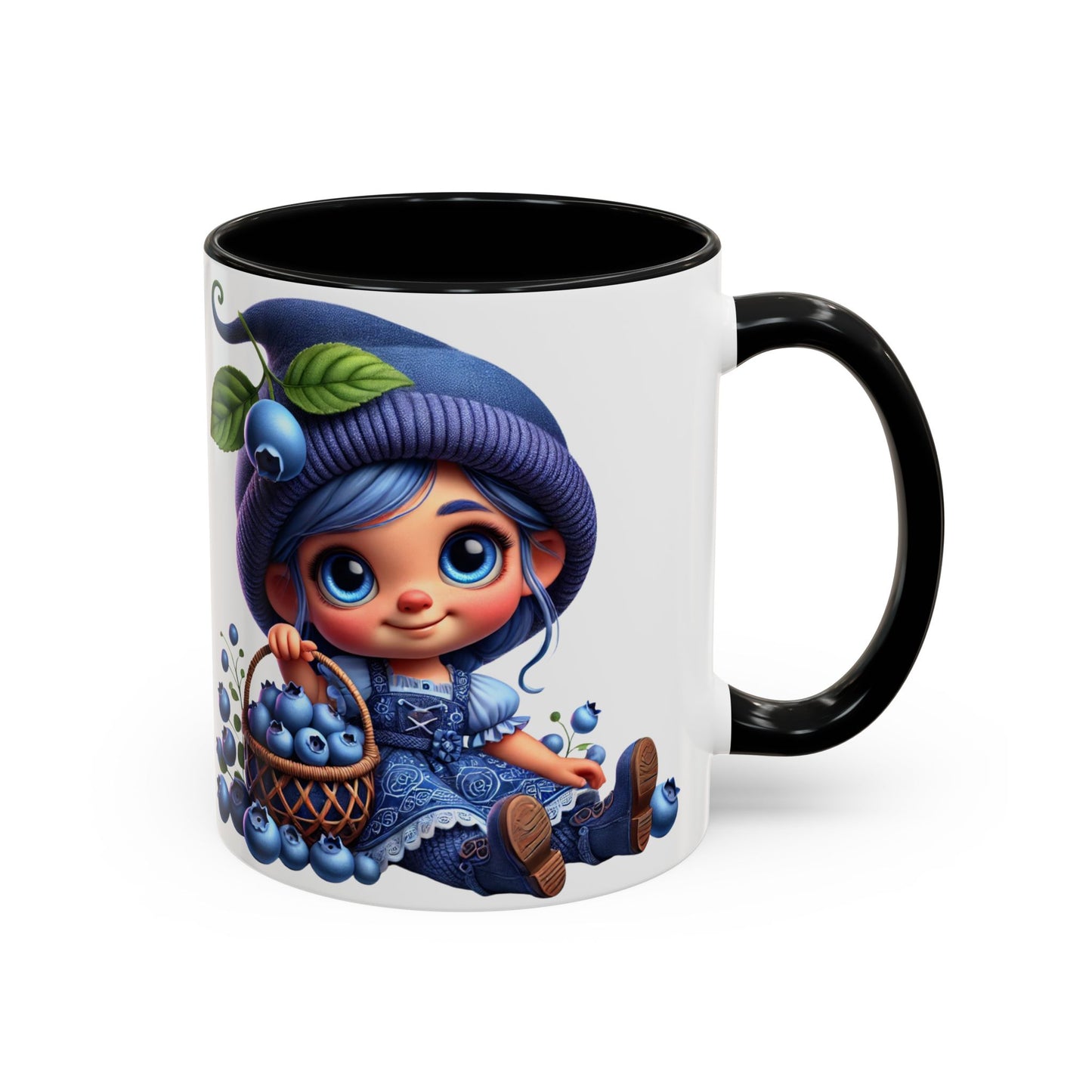 Cute Blueberry Girl Coffee Mug - 11oz & 15oz