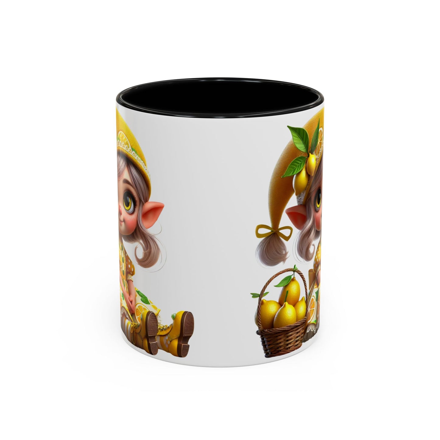 Whimsical Lemon Elf Coffee Mug - Perfect Gift for Spring & Summer