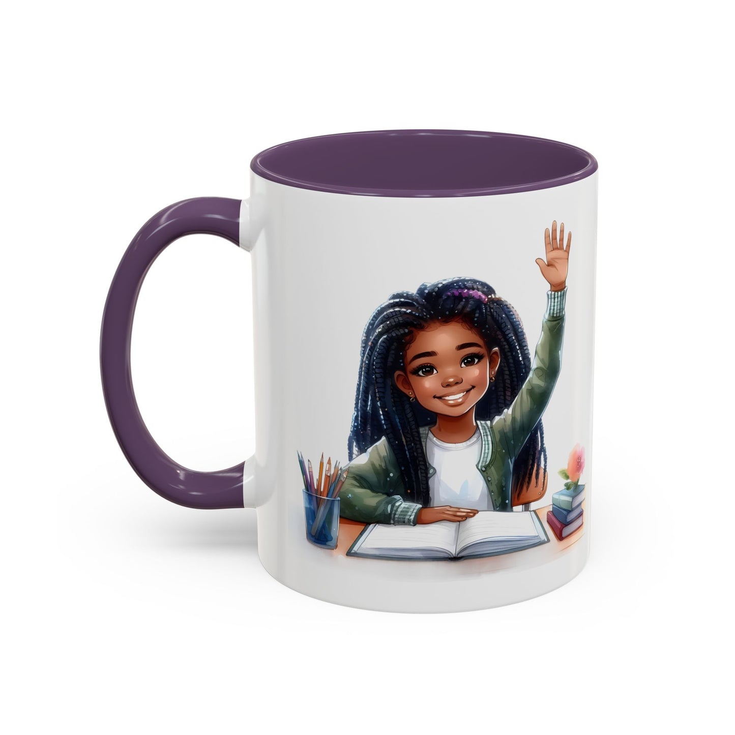 Charming Coffee Mug for Education Lovers, Black Accent Mug, Inspirational Teacher Gift, Cute School Mug, Study Buddy, Personalized [...]