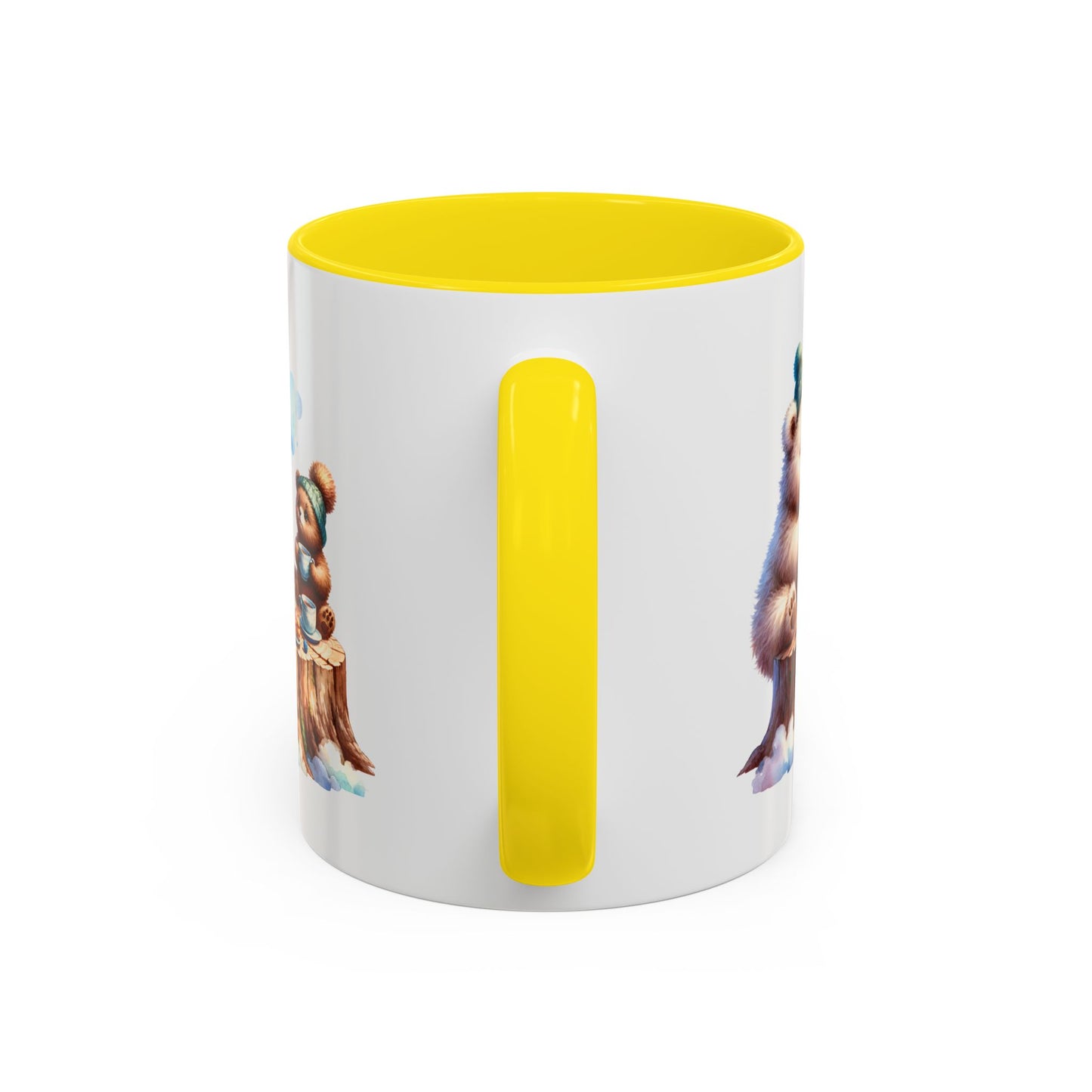 Whimsical Bear Tea Party Mug | Cute Animal Lover Coffee Cup, Gift for Kids, Nursery Decor, Birthday, Holiday Essentials