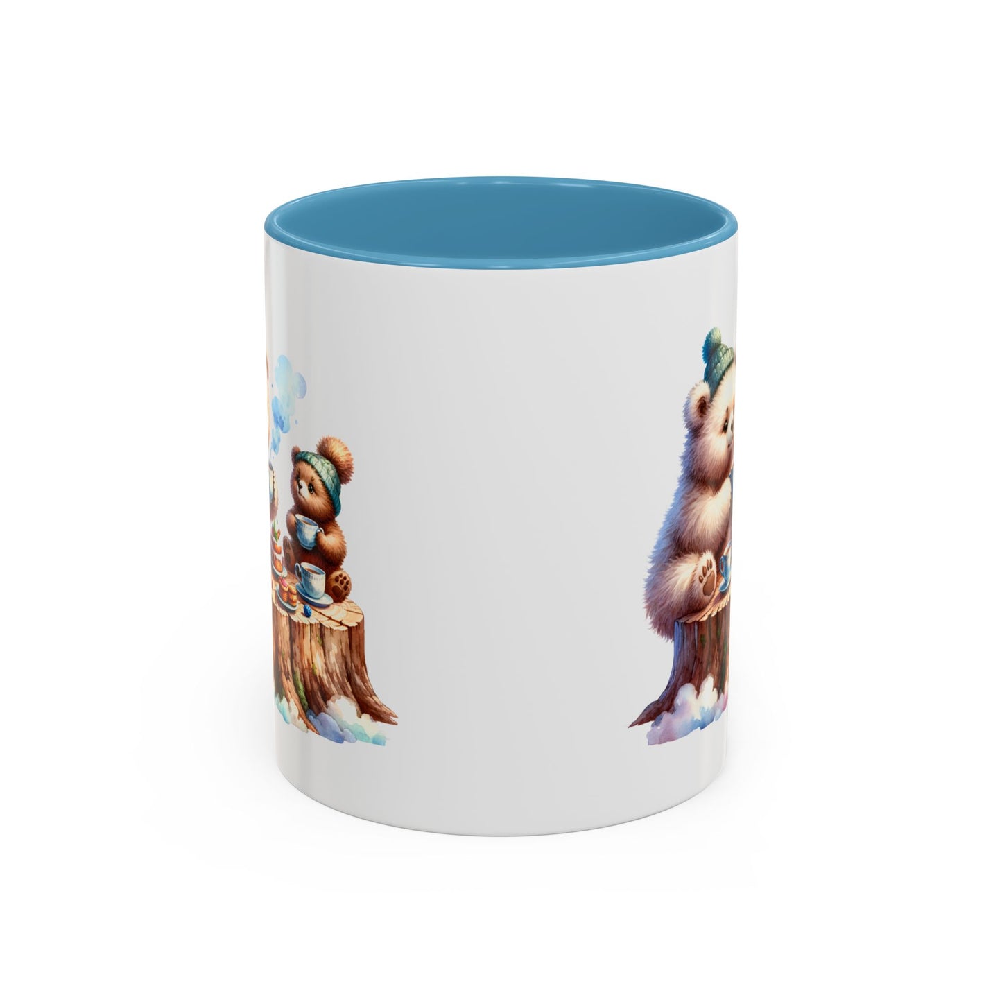 Whimsical Bear Tea Party Mug | Cute Animal Lover Coffee Cup, Gift for Kids, Nursery Decor, Birthday, Holiday Essentials