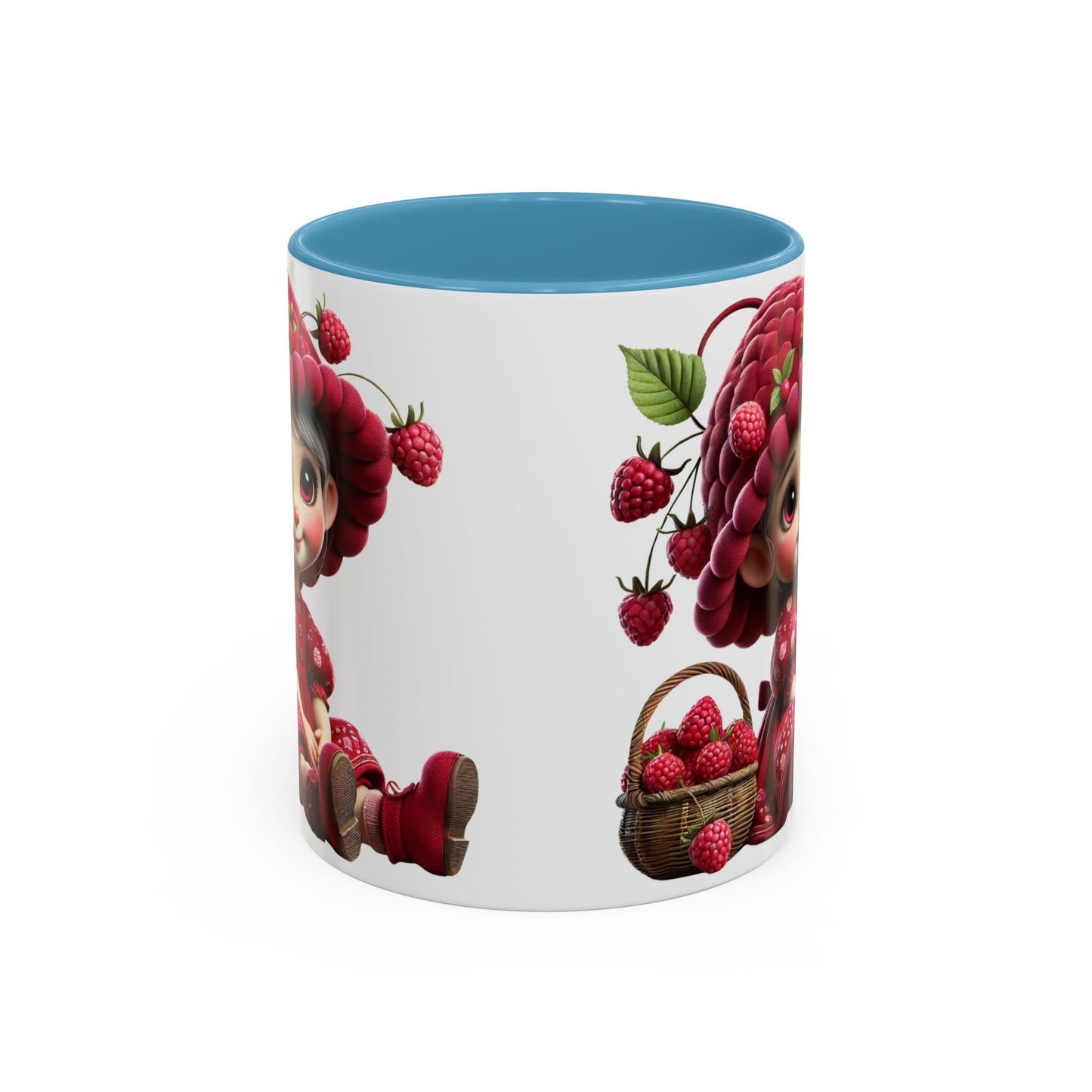 Whimsical Raspberry Character Coffee Mug - 11oz & 15oz