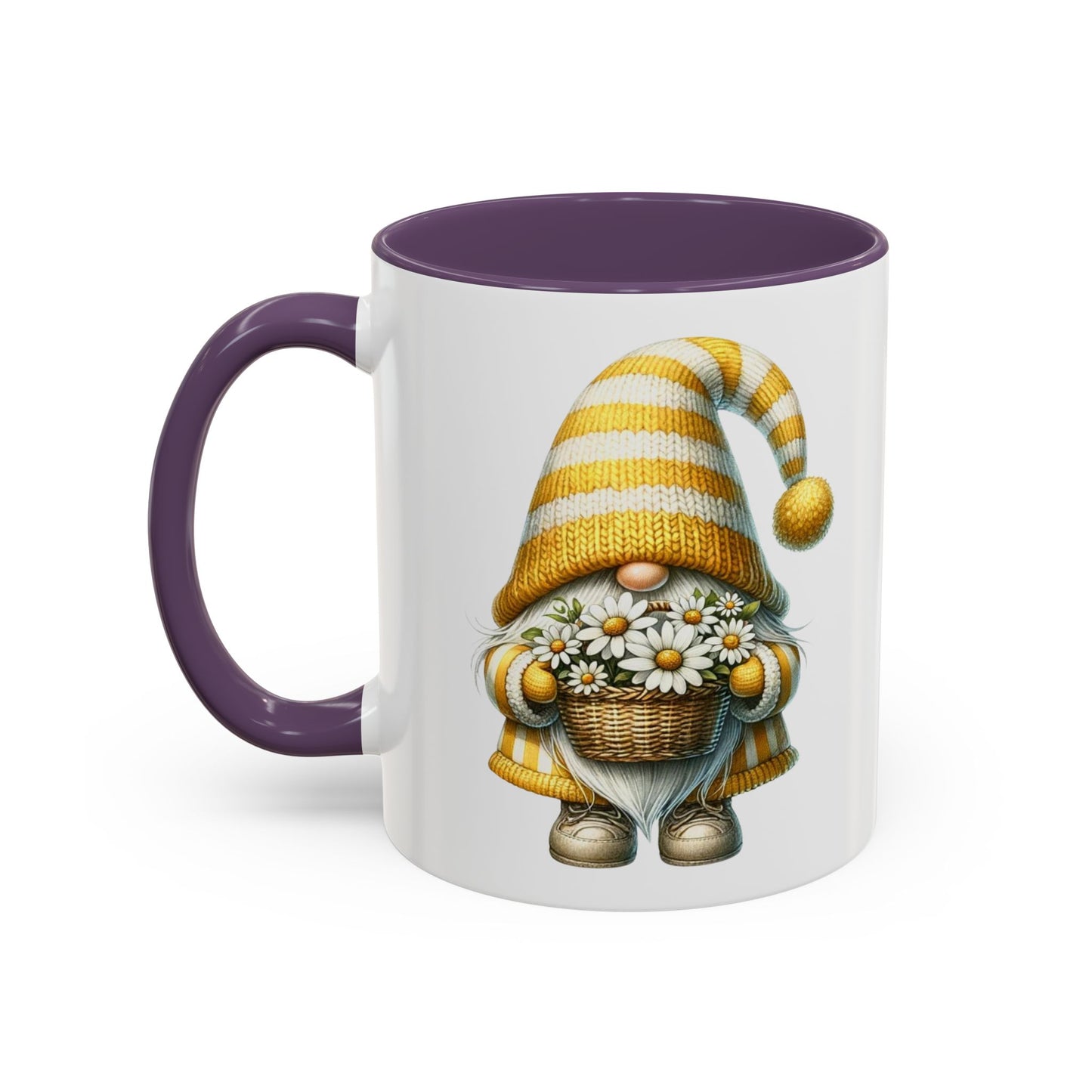 Cheerful Gnome Accent Mug - Perfect for Coffee Lovers, Housewarming Gifts, Spring Decor, Unique Mug Gift, Merry Moments