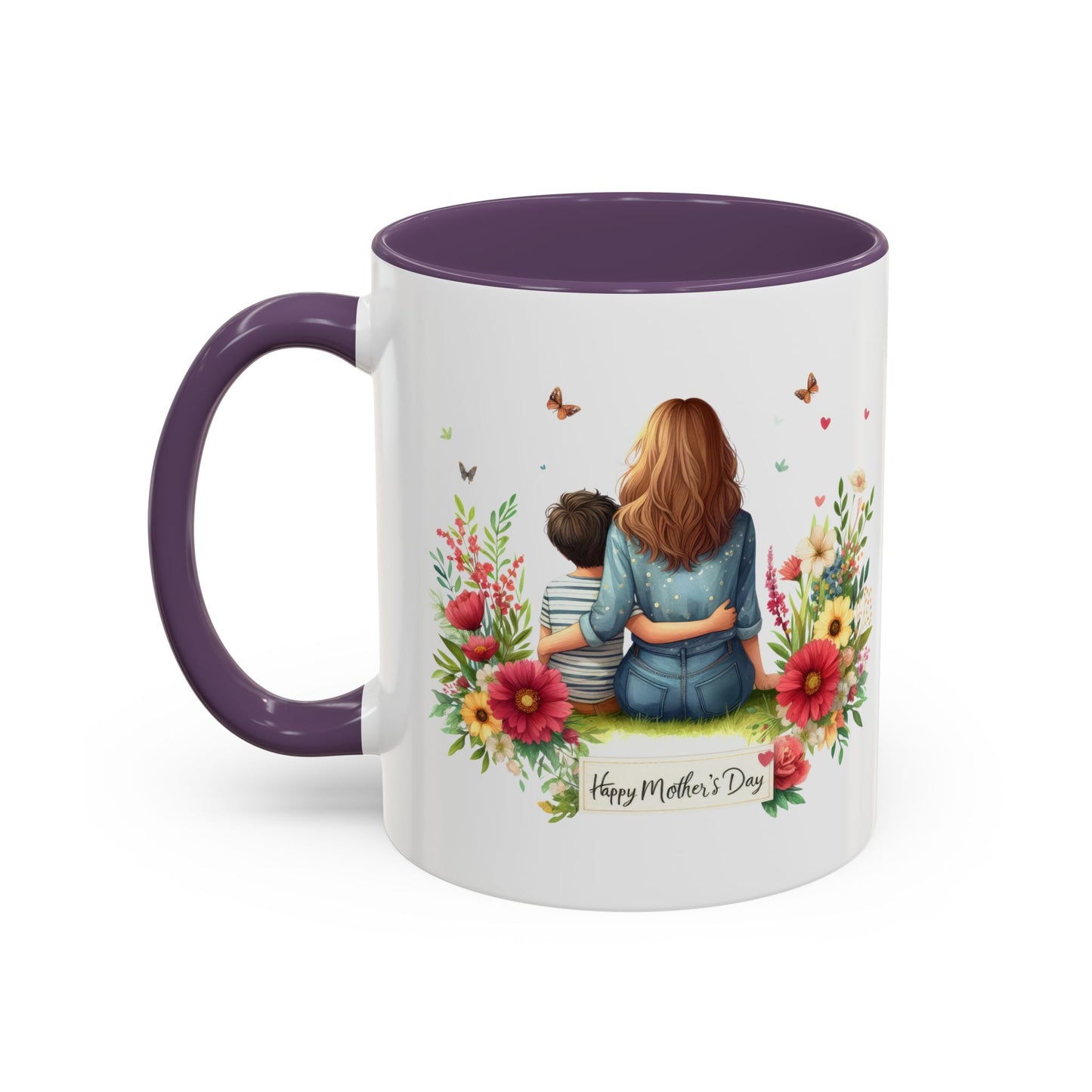 Floral Mother’s Day Coffee Mug, Gift for Moms, Tea Cup for Garden Lovers, Cute Mug for Mother's Day, Inspirational Beverage Mug