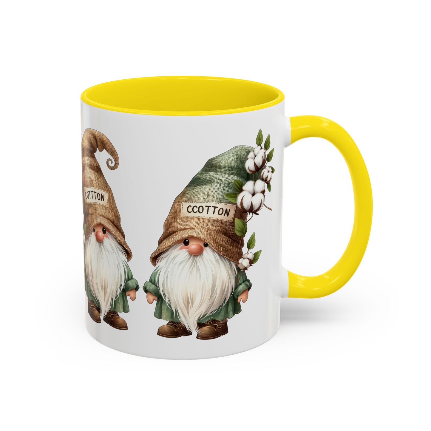 Gnome-Themed Accent Coffee Mug with Floral Design, Perfect for Gifting, Home Decor, Cozy Mornings, Tea Lovers, Housewarming