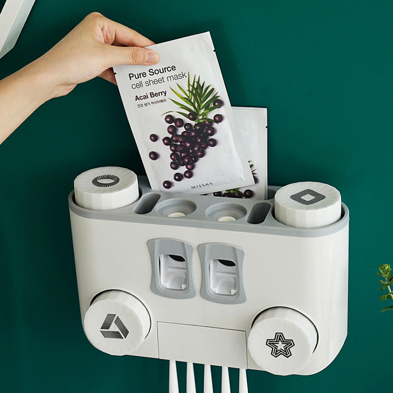 Non-perforated toothbrush rack