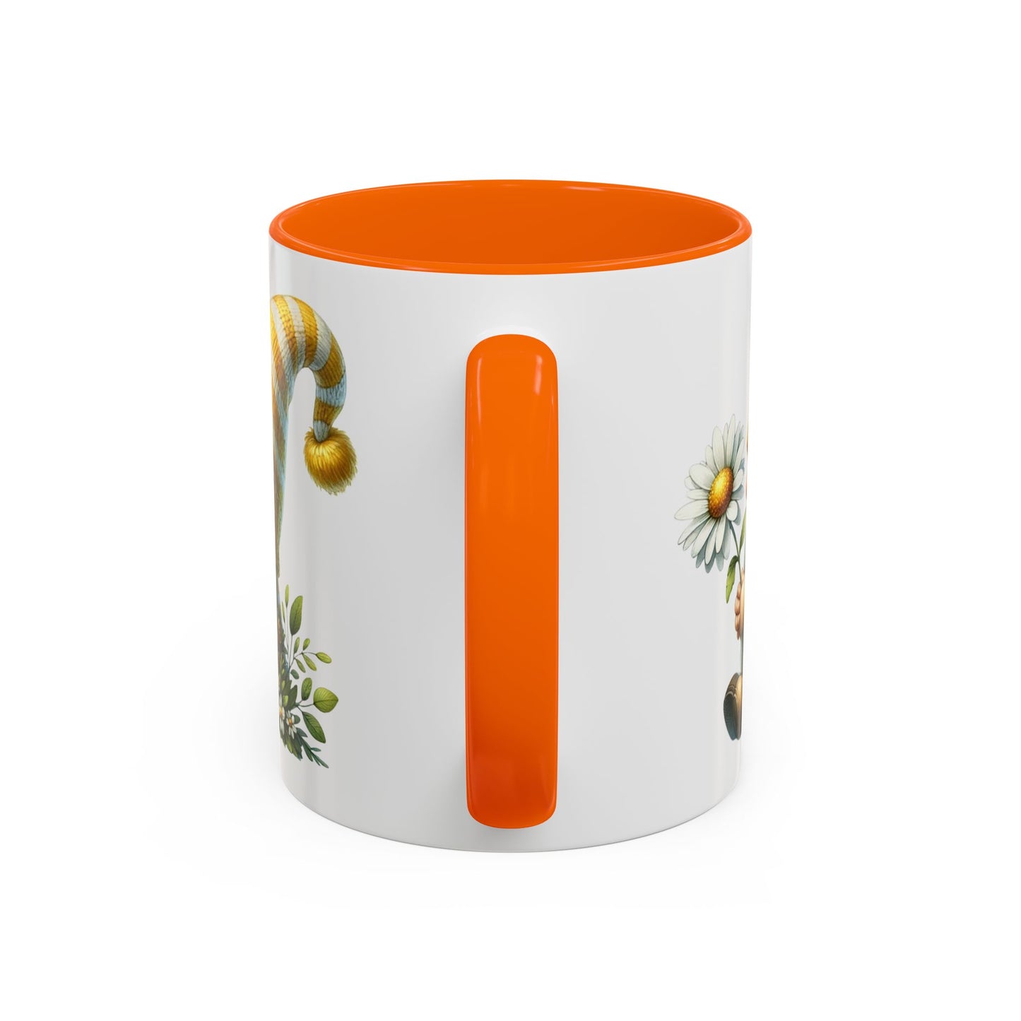 Whimsical Gnome Coffee Mug, Cute Gnome Cup for Garden Lovers, Spring Decor, Gift for Her, Coffee Lover's Mug, Unique Flower Mug