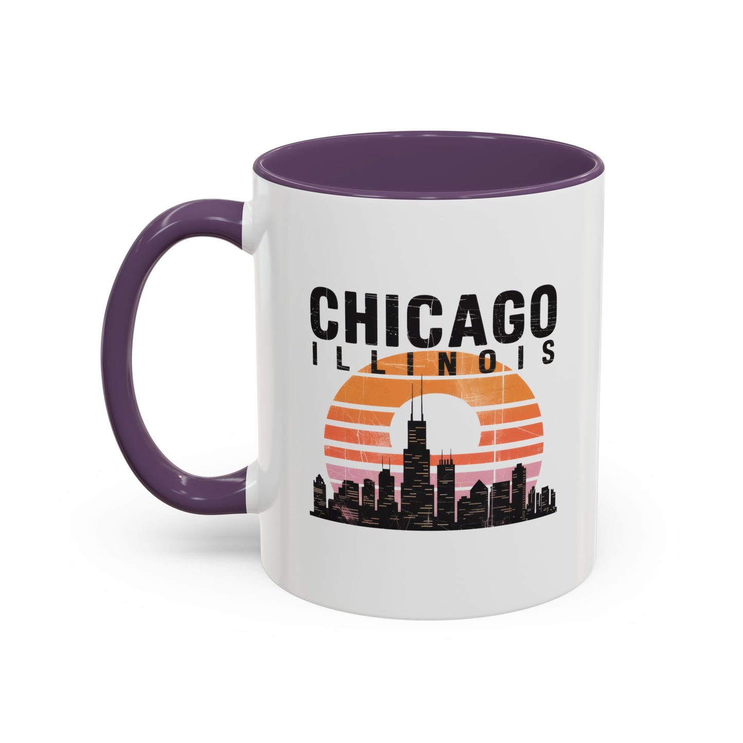 Chicago Skyline Accent Coffee Mug | Perfect Gift for Coffee Lovers, City Souvenir, Home Décor, Travel Memento, Chicago Enthusiasts