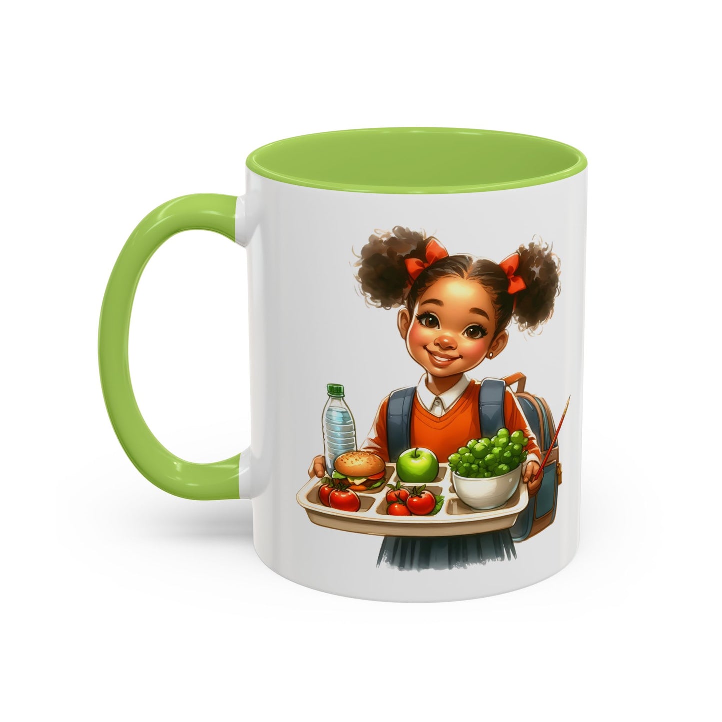 Happy Kids Accent Coffee Mug - Fun Drinkware for Home, School, Nursery, Gifts, Birthday, Holidays, Cute Design