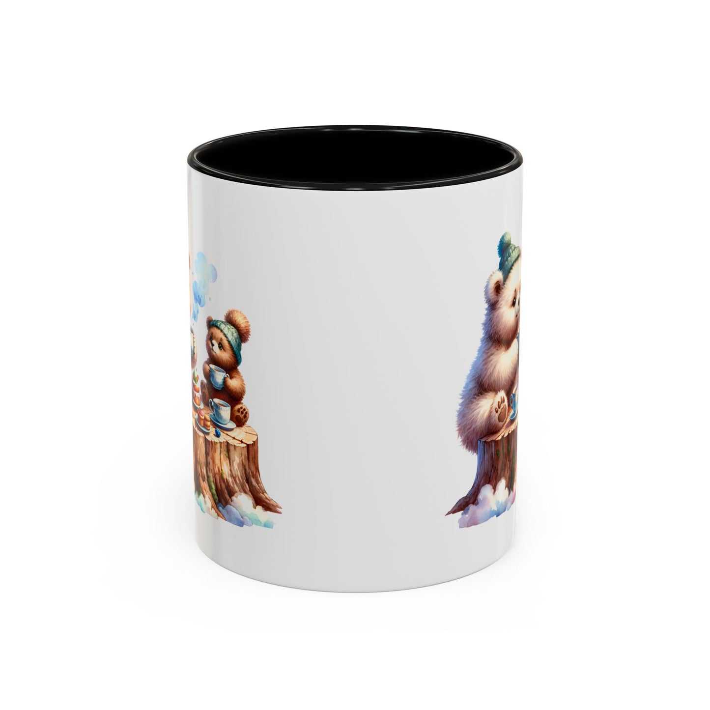 Whimsical Bear Tea Party Mug | Cute Animal Lover Coffee Cup, Gift for Kids, Nursery Decor, Birthday, Holiday Essentials