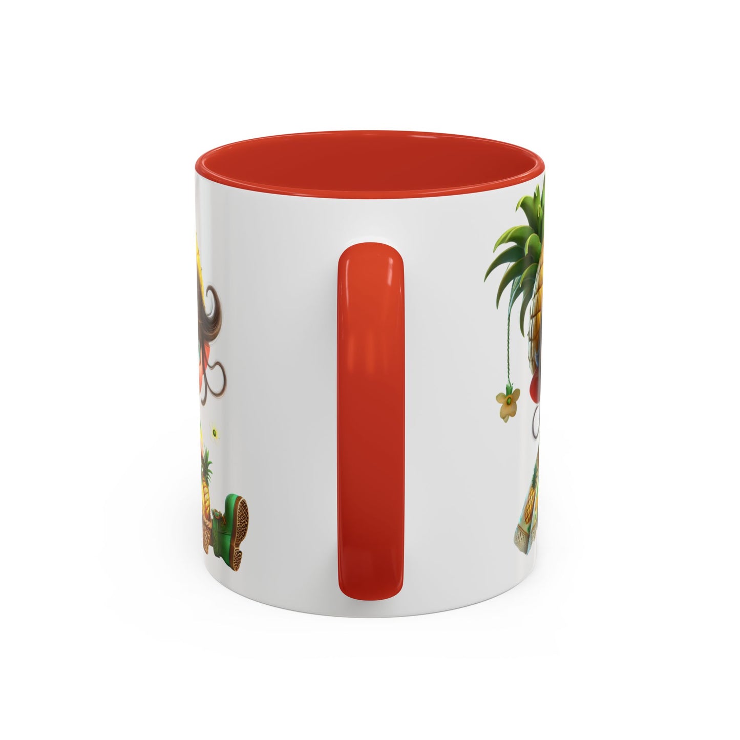 Pineapple-themed Accent Coffee Mug - Tropical Fun for Every Sip
