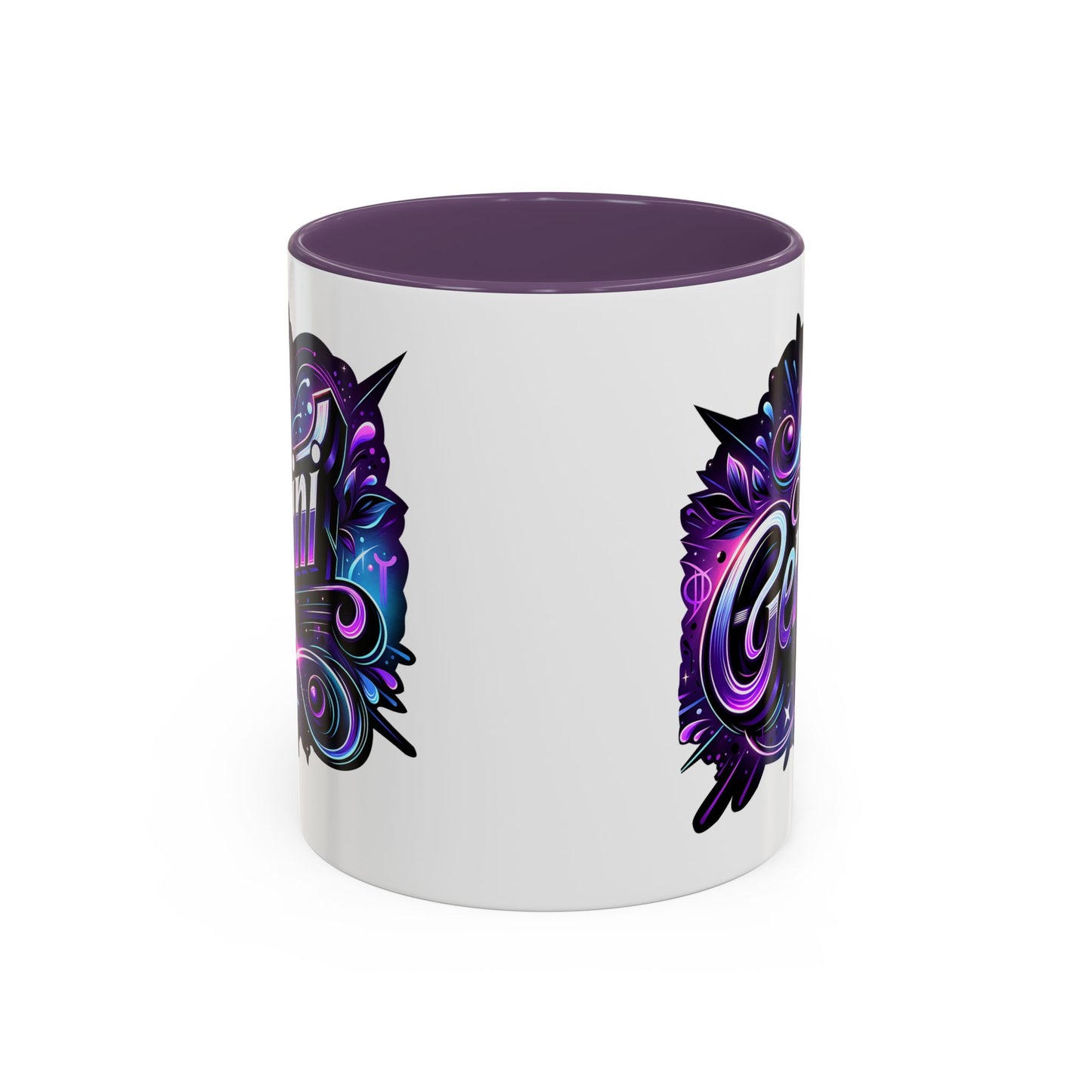 Gemini Accent Coffee Mug - Colorful Astrology Mug, Horoscope Gift, Zodiac Lover's Mug, Unique Coffee Cup, Personalised Birthday Gift