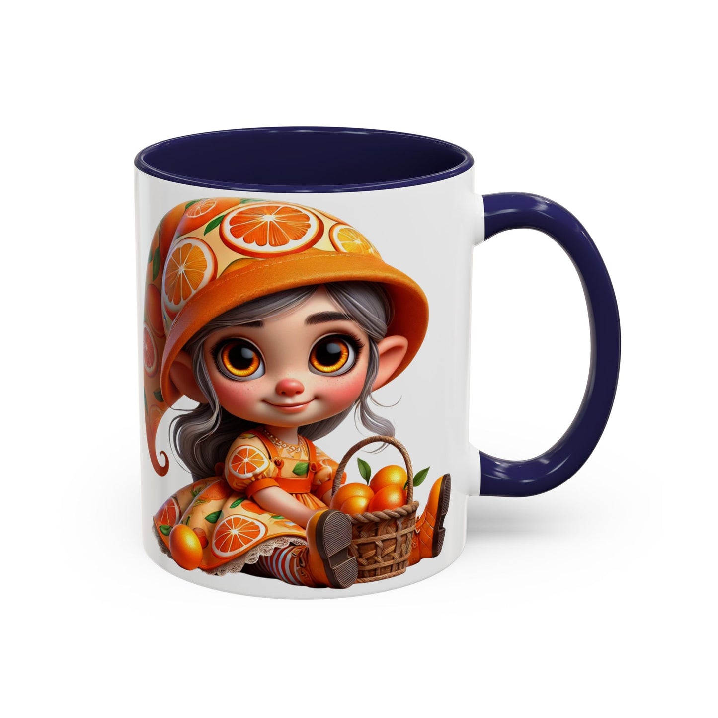 Cute Orange Harvest Coffee Mug - Charming 11 & 15oz Mug for Gardeners and Citrus Lovers
