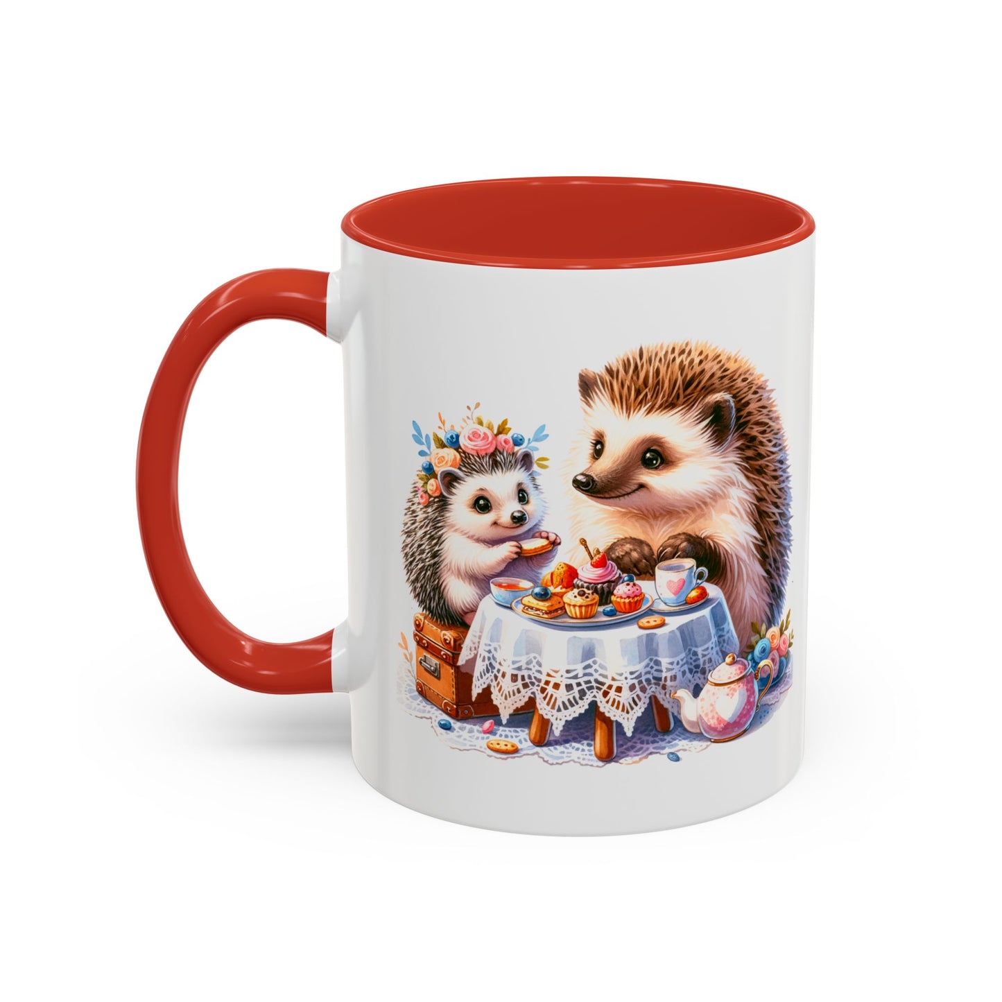 Adorable Hedgehog Accent Coffee Mug - Cute Animal Lover Gift, Nature Coffee Cup, Home & Kitchen Decor, Perfect for Friends & Family