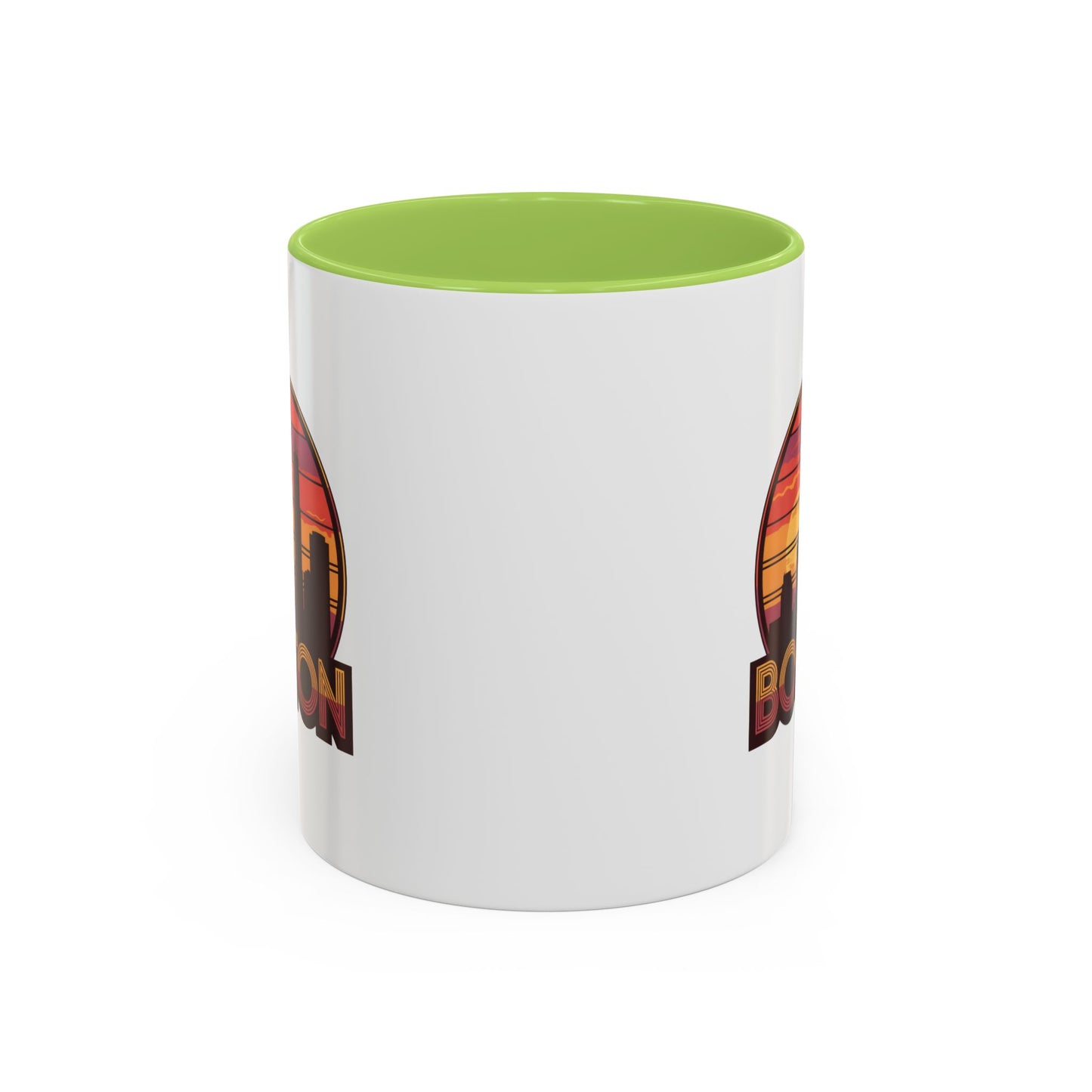 Boston Sunset Accent Coffee Mug, Unique Gift for Boston Lovers, Travel Souvenir, Home Decor, Coffee Lover's Gift, 11oz 15oz Options