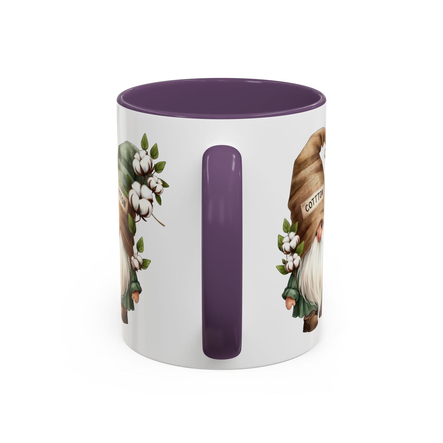 Gnome-Themed Accent Coffee Mug with Floral Design, Perfect for Gifting, Home Decor, Cozy Mornings, Tea Lovers, Housewarming