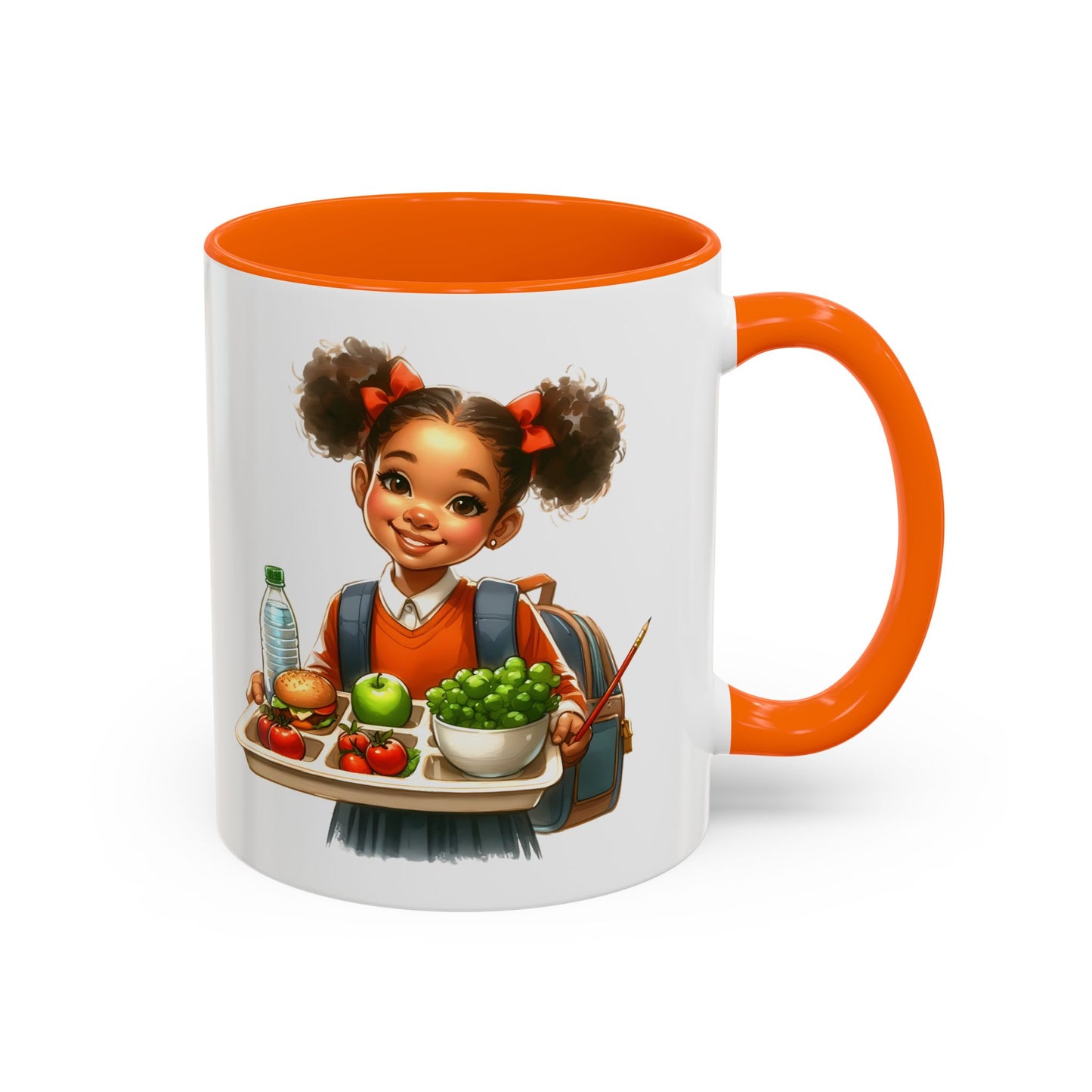 Happy Kids Accent Coffee Mug - Fun Drinkware for Home, School, Nursery, Gifts, Birthday, Holidays, Cute Design