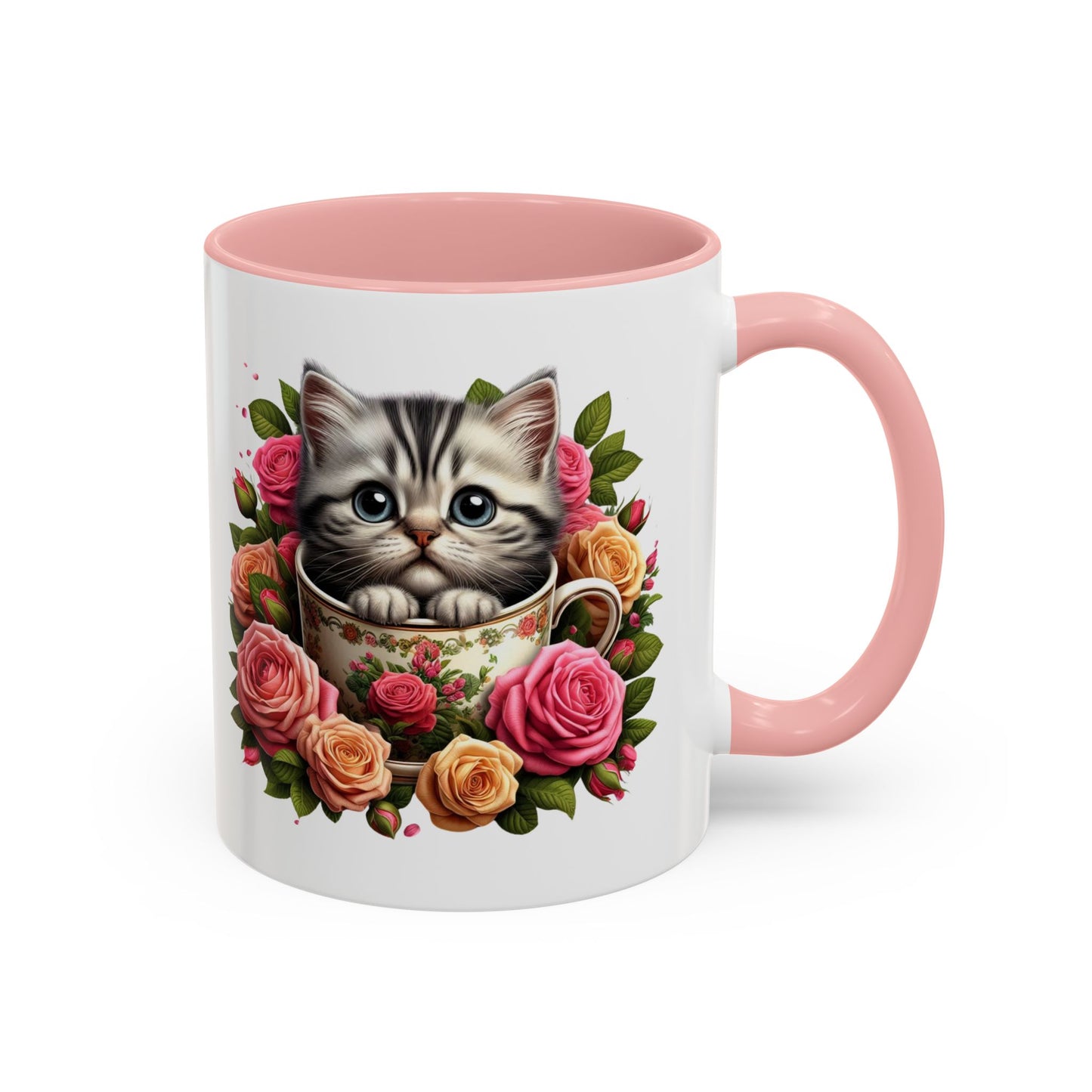 Whimsical Cat Coffee Mug with Floral Accents, Cute Cat Mug, Pet Lover Gift, Tea Cup, Perfect for Cat Lovers, Floral Coffee Cup, [...]