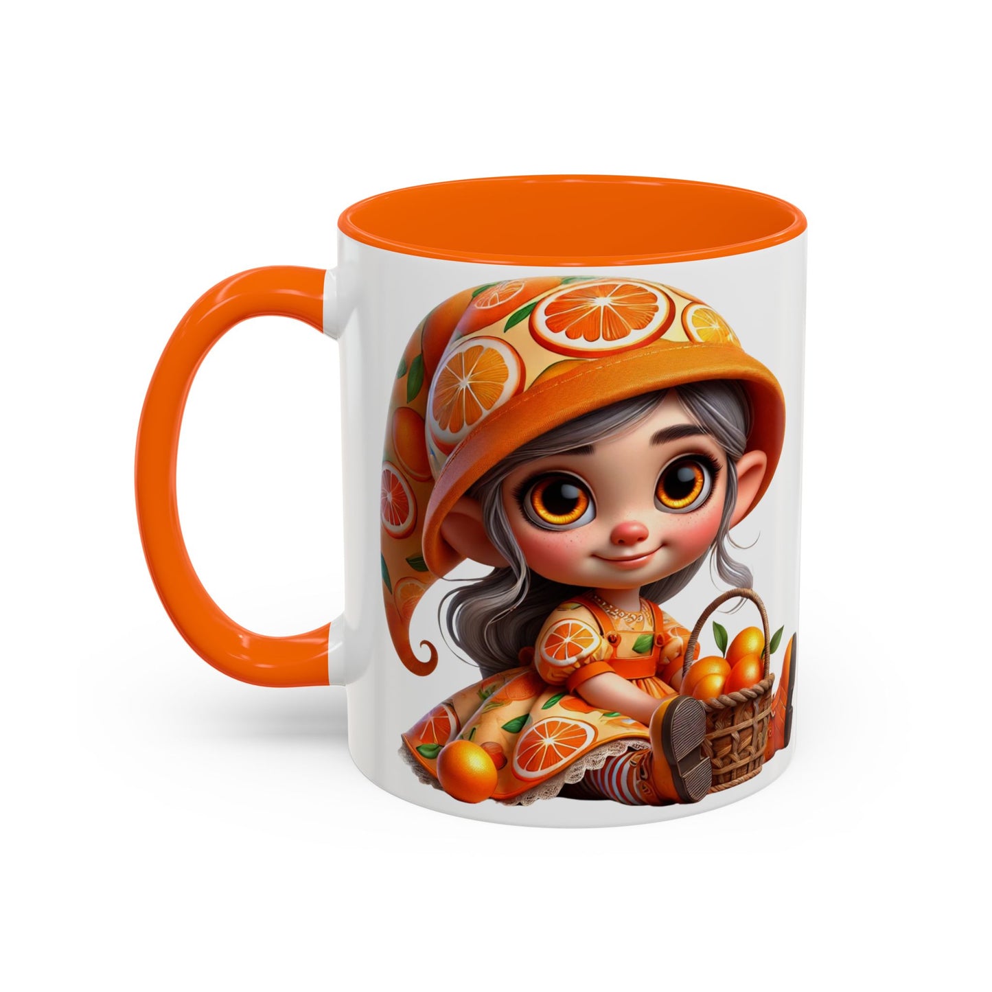 Cute Orange Harvest Coffee Mug - Charming 11 & 15oz Mug for Gardeners and Citrus Lovers