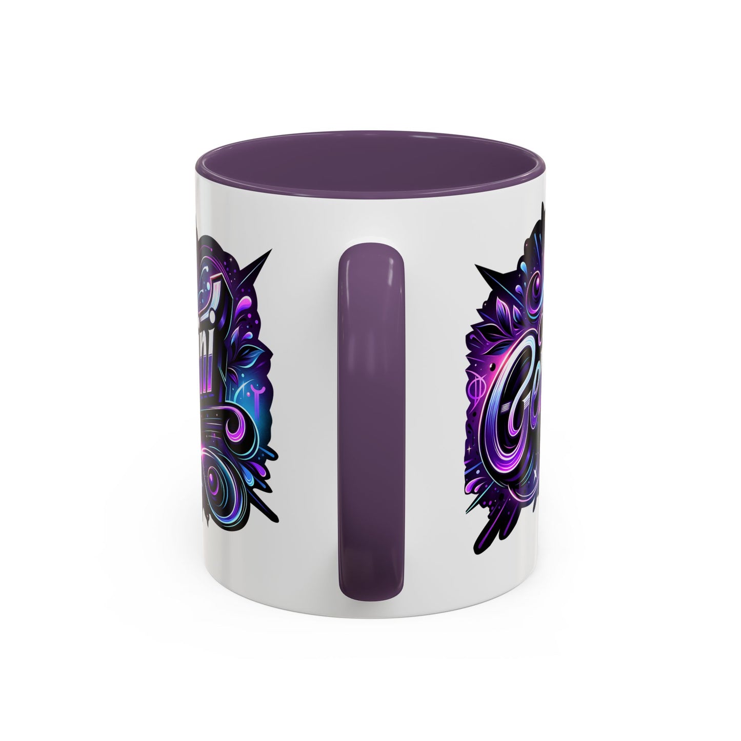 Gemini Accent Coffee Mug - Colorful Astrology Mug, Horoscope Gift, Zodiac Lover's Mug, Unique Coffee Cup, Personalised Birthday Gift