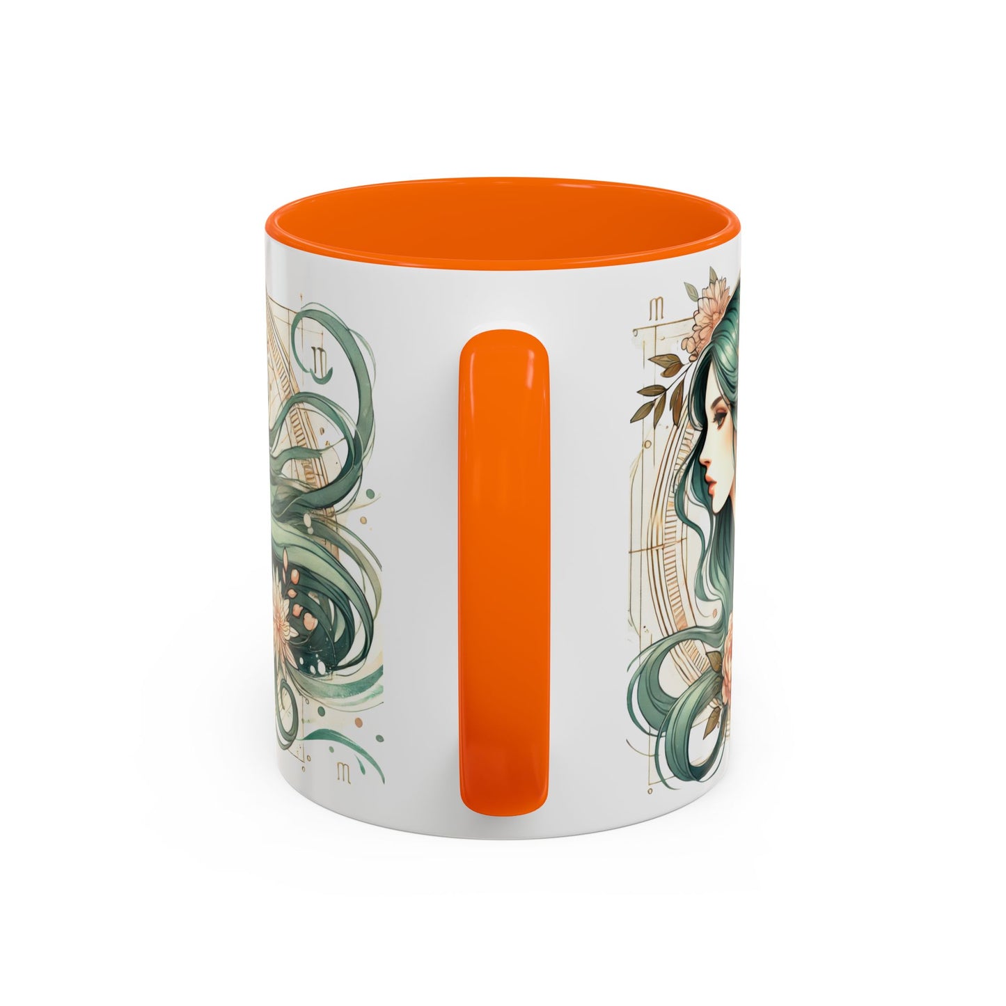 Elegant Floral Accent Coffee Mug - 11oz & 15oz