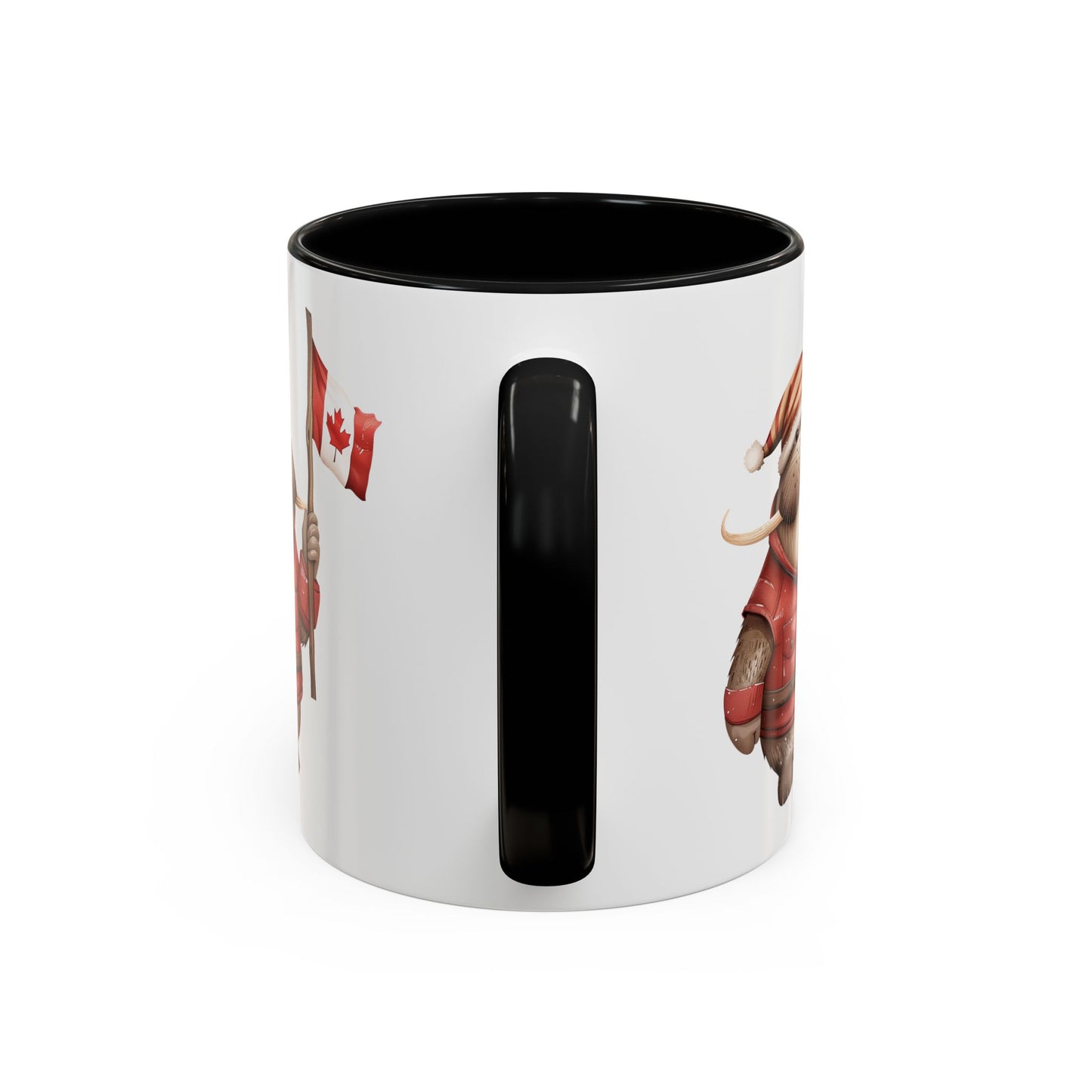 Canadian Holiday Accent Coffee Mug - Adorable Walrus with Flag, Gift for Canada Day, Cute Decor, Coffee Lover, Kitchen Accessory