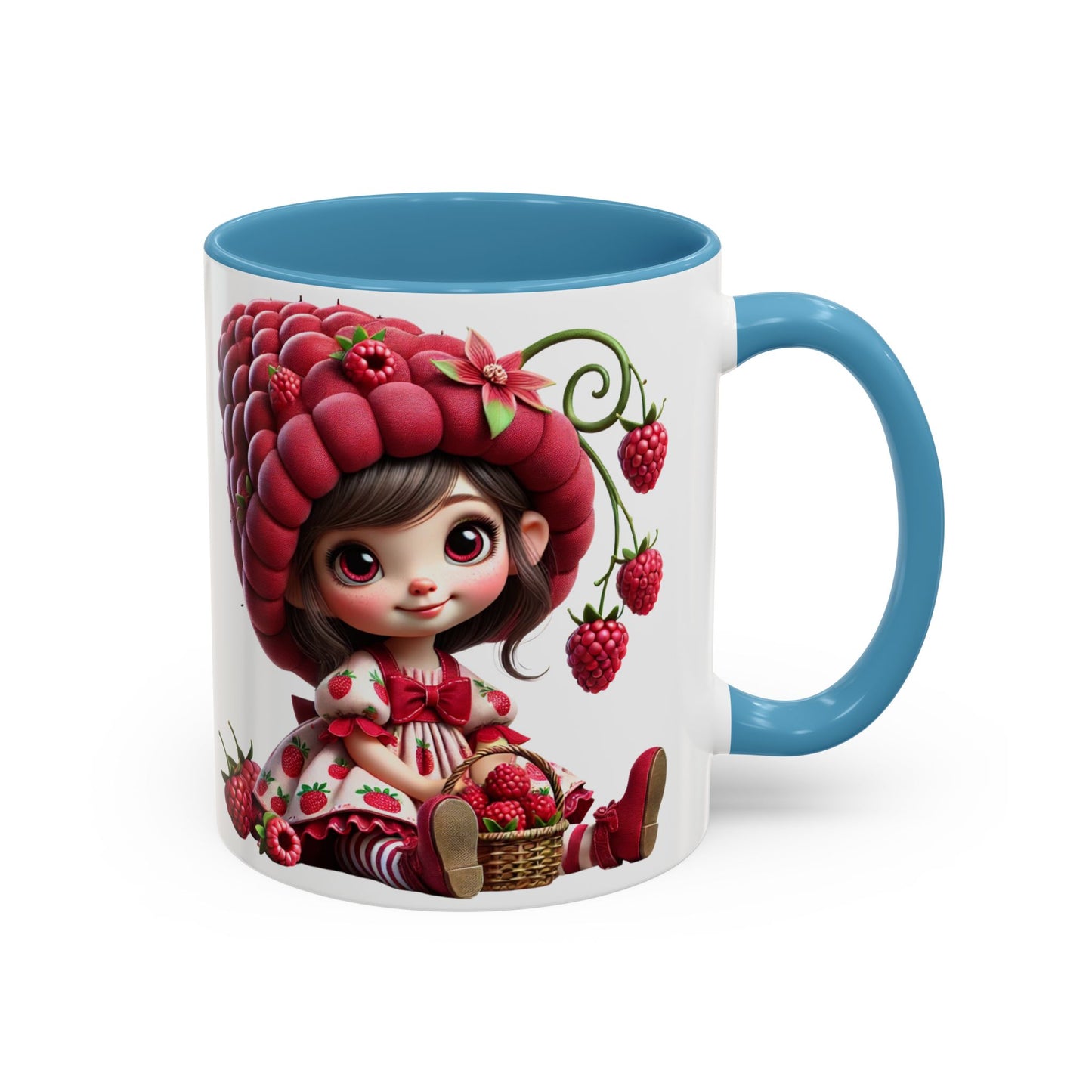 Whimsical Berry Girl Coffee Mug - Perfect for Berry Lovers!