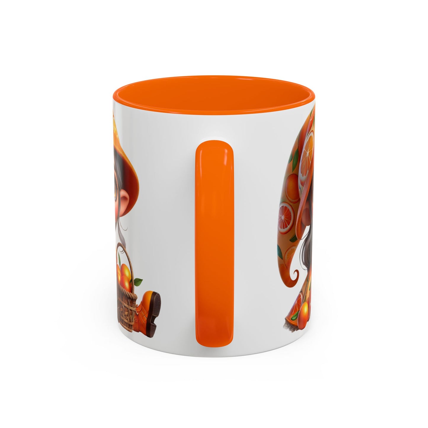 Cute Orange Harvest Coffee Mug - Charming 11 & 15oz Mug for Gardeners and Citrus Lovers