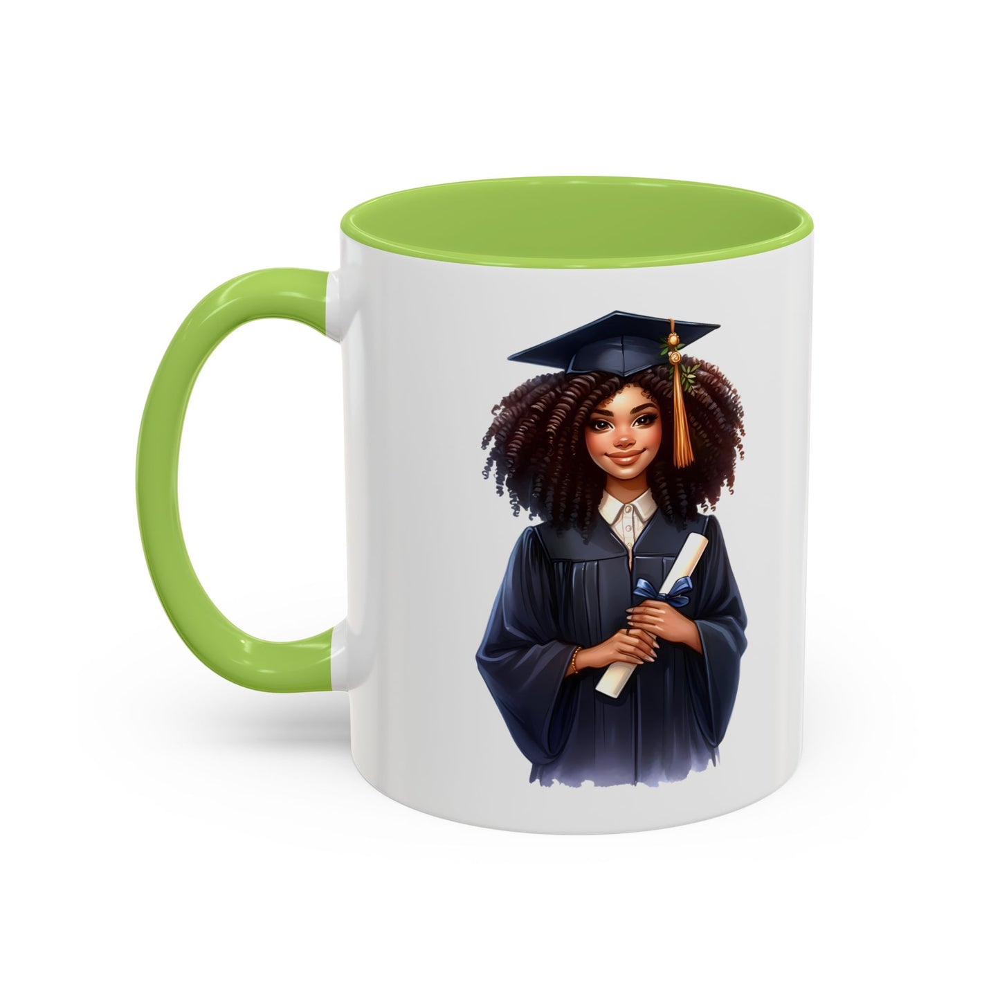 Graduation Celebration Coffee Mug, Inspirational Gift for Graduates, Black Accent Mug, Office Desk Cup, Graduation Keepsake