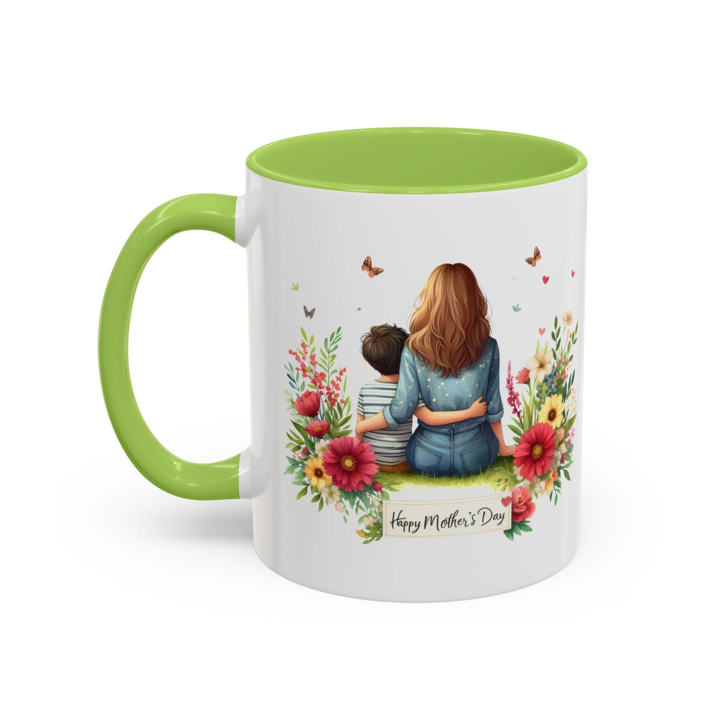 Floral Mother’s Day Coffee Mug, Gift for Moms, Tea Cup for Garden Lovers, Cute Mug for Mother's Day, Inspirational Beverage Mug