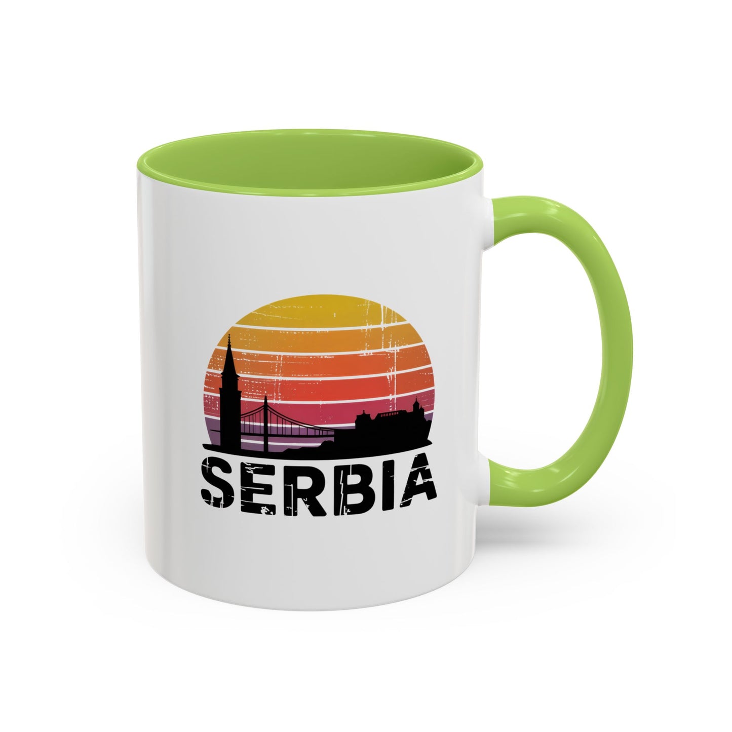 Serbia Sunset Accent Coffee Mug - Perfect for Travel Lovers, Gift for Friends or Family, Great for Home/Office Decor, Unique Souvenir